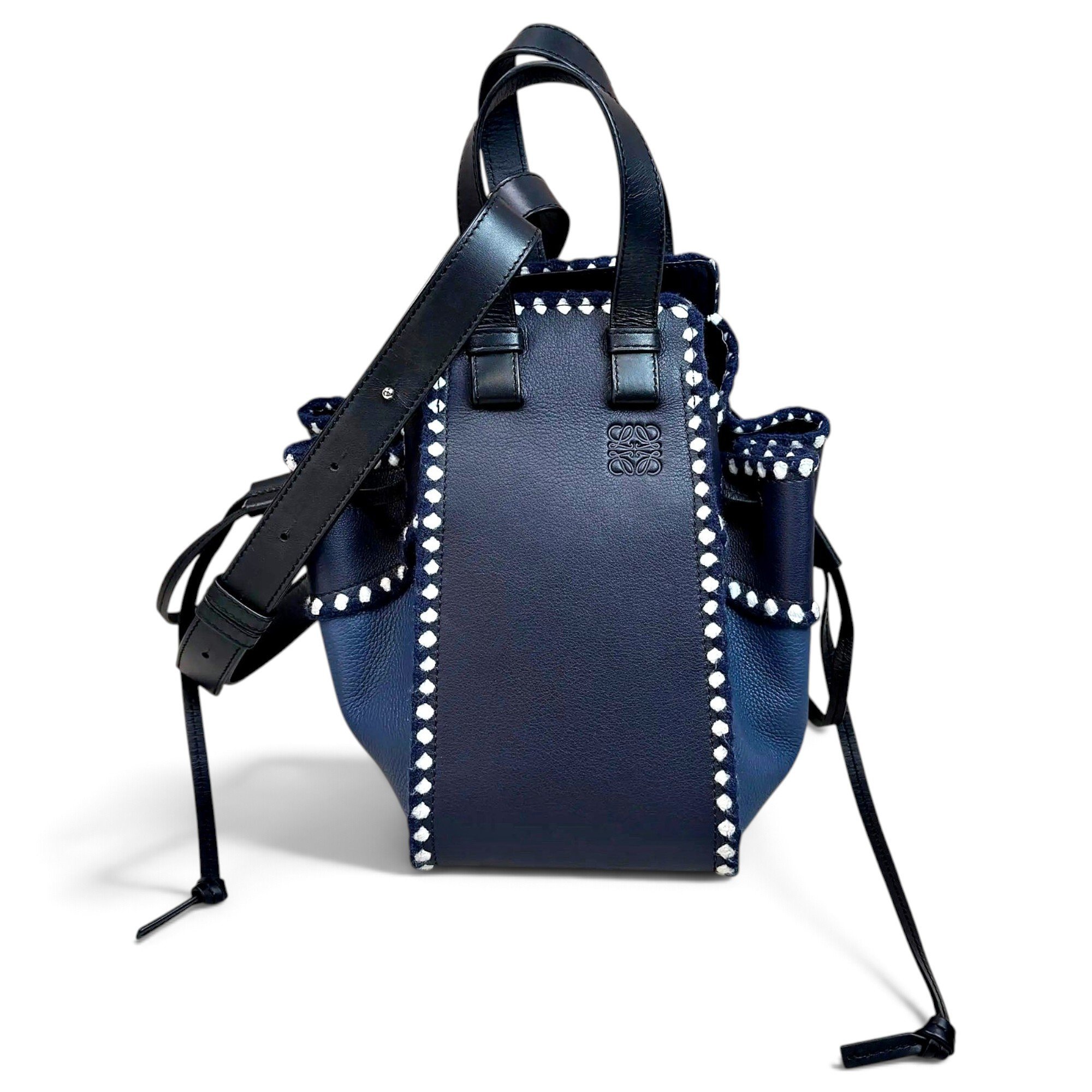 Hammock leather handbag