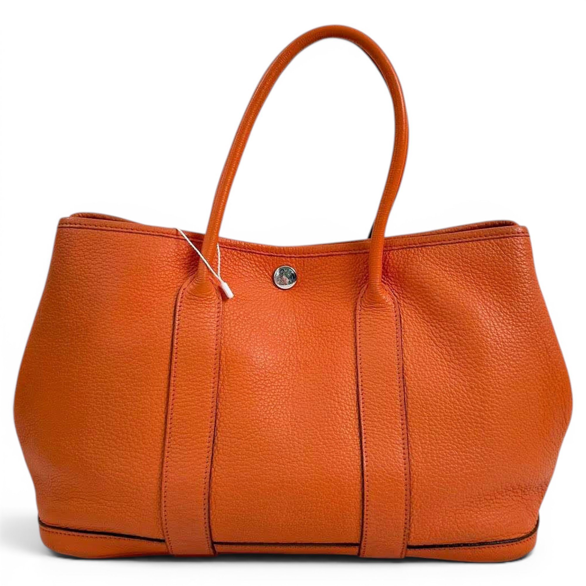 Hermes Garden Party 30 Handbag Orange 6506
