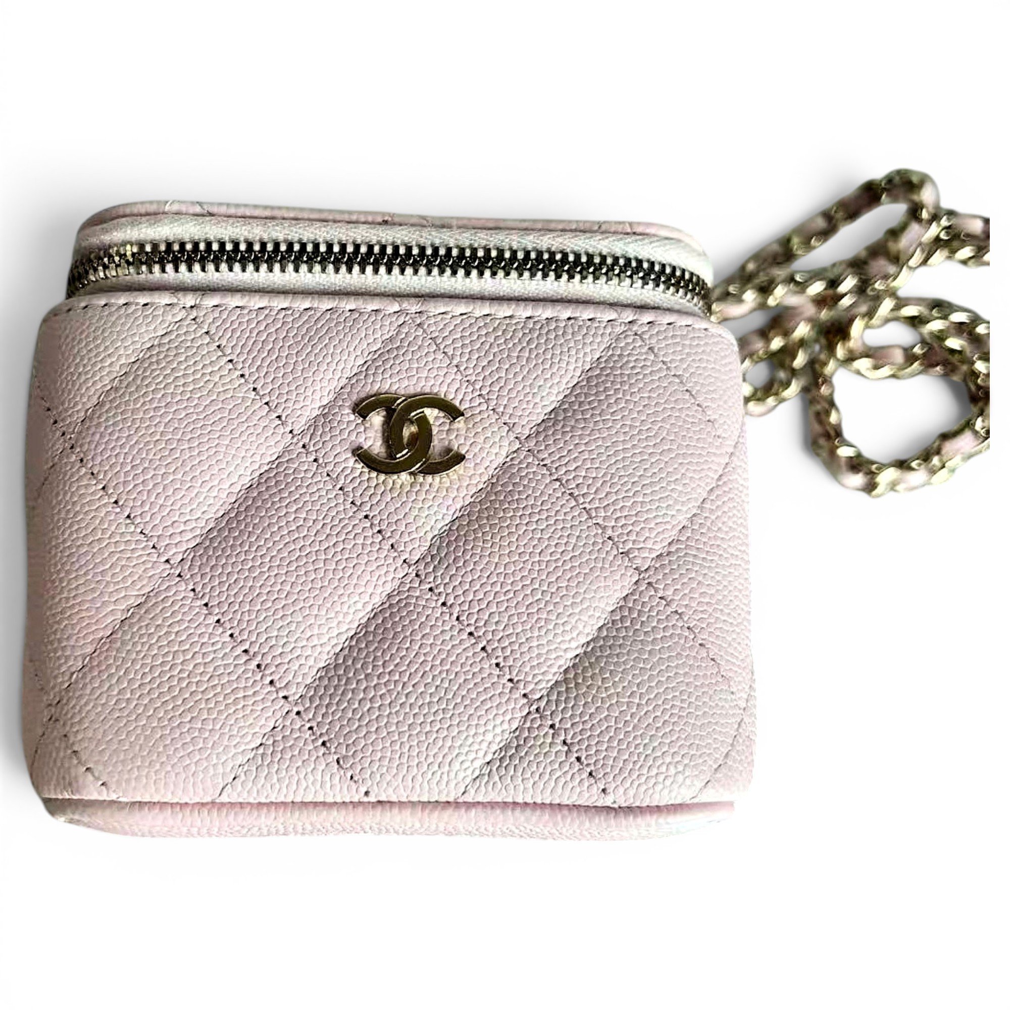 Trendy CC Vanity leather handbag