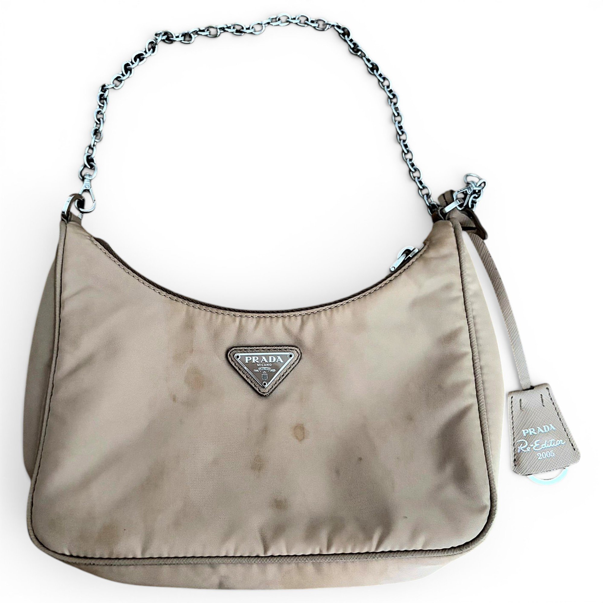 Re-Edition 2005 Zip cloth handbag