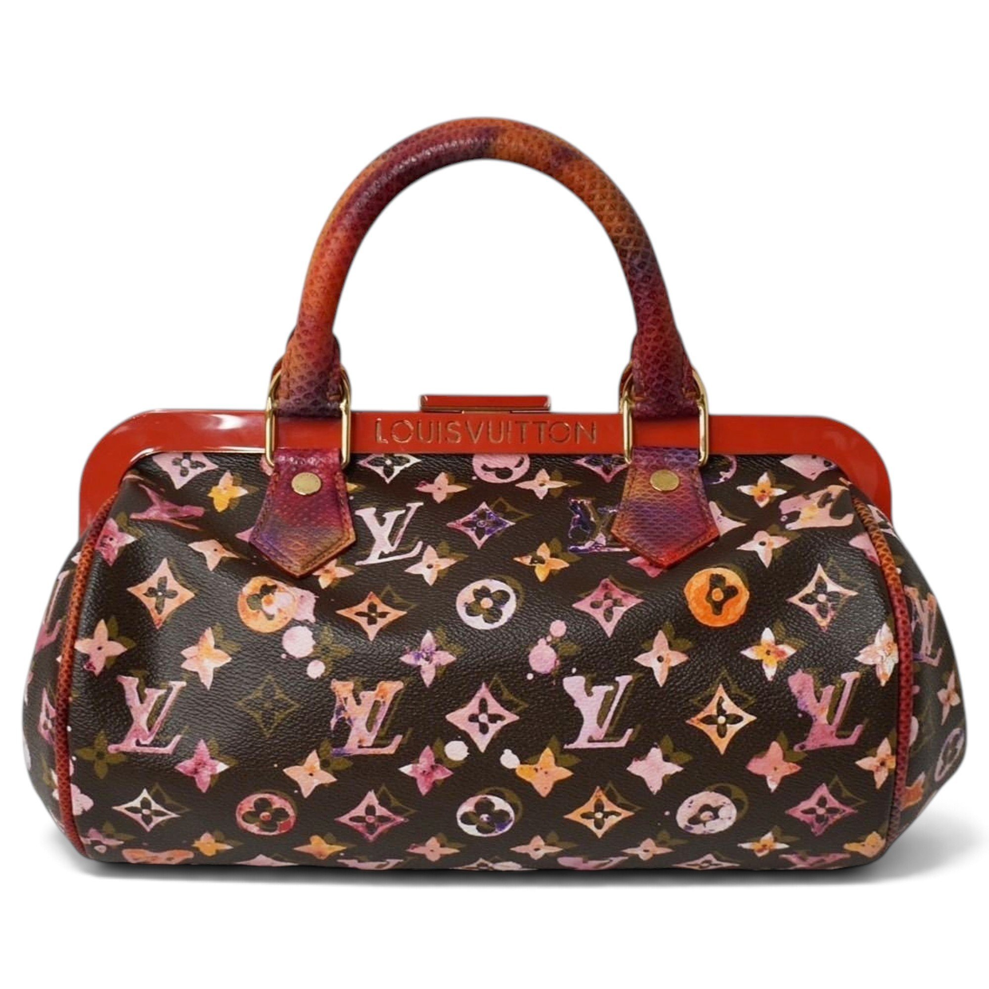 Papillon leather handbag