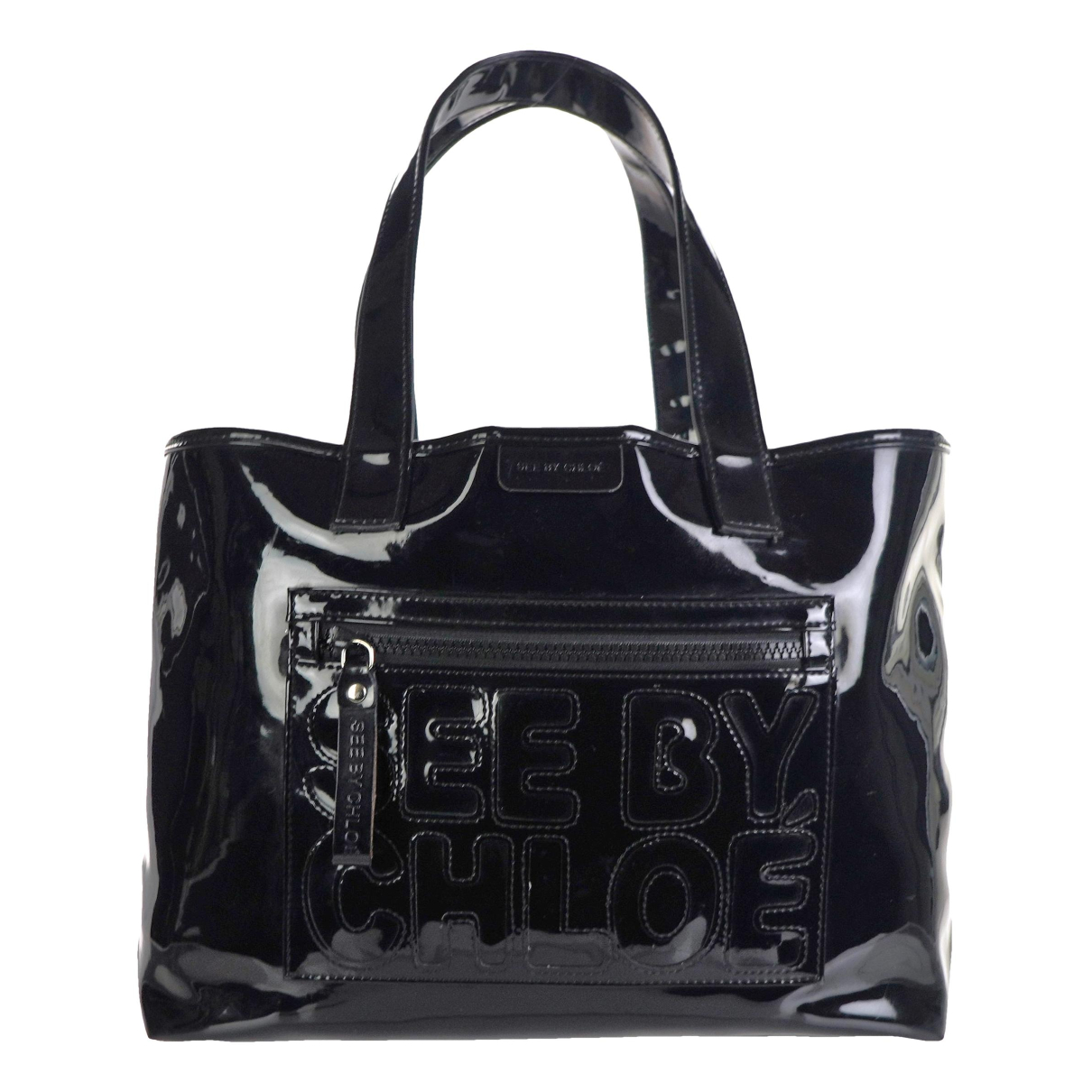 Patent leather tote