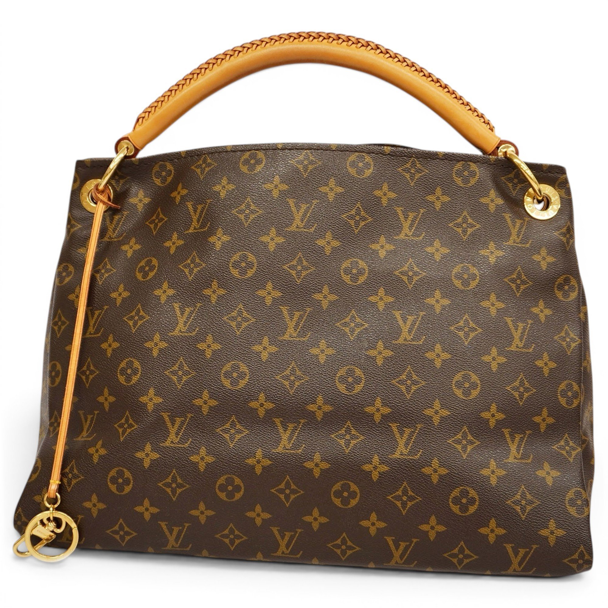Artsy leather handbag