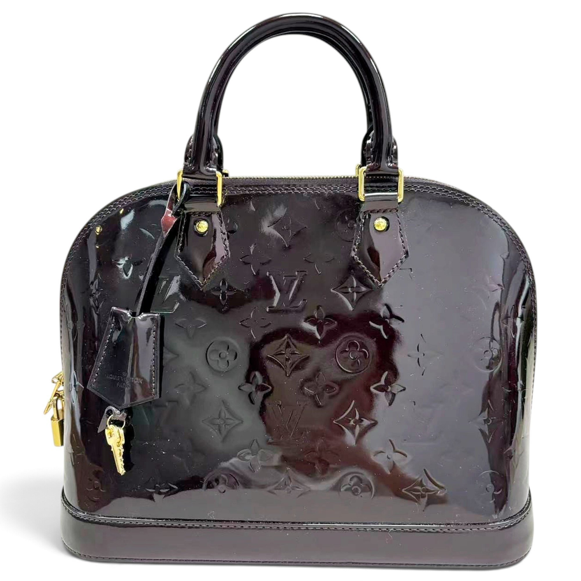 Alma patent leather handbag