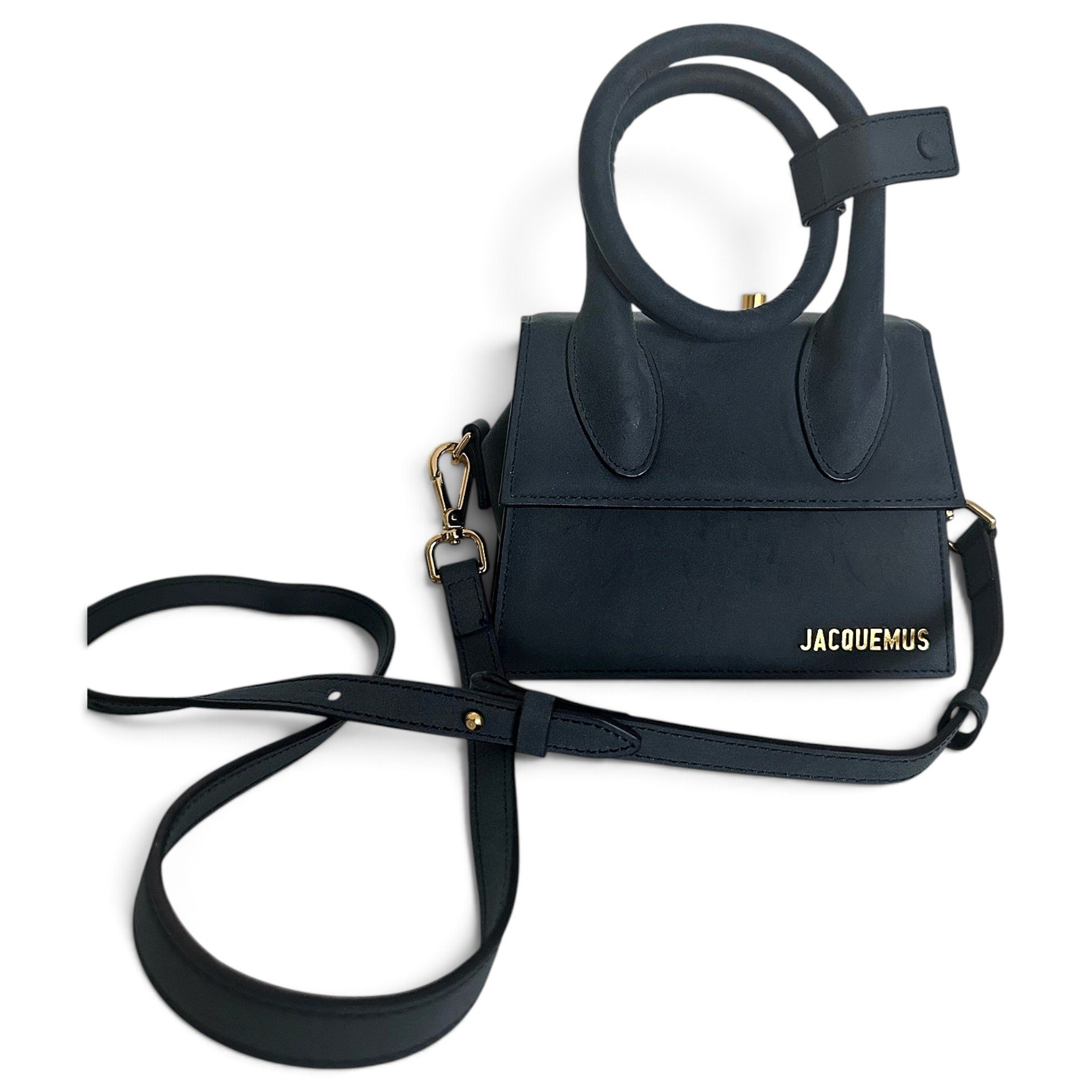 Le Chiquito Noeud leather crossbody bag