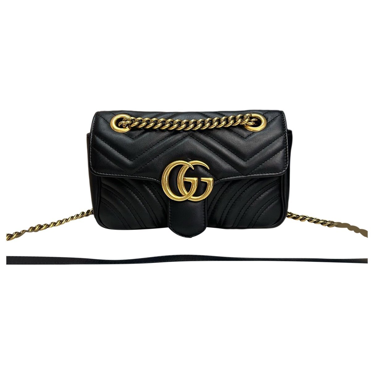 GG Marmont Flap leather crossbody bag
