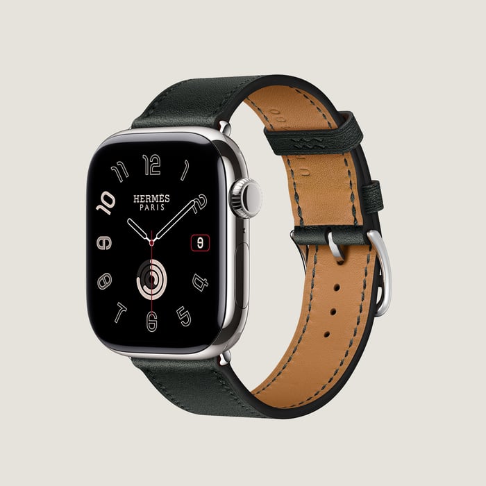 Noir Band Apple Watch Hermès Single Tour 41 MM