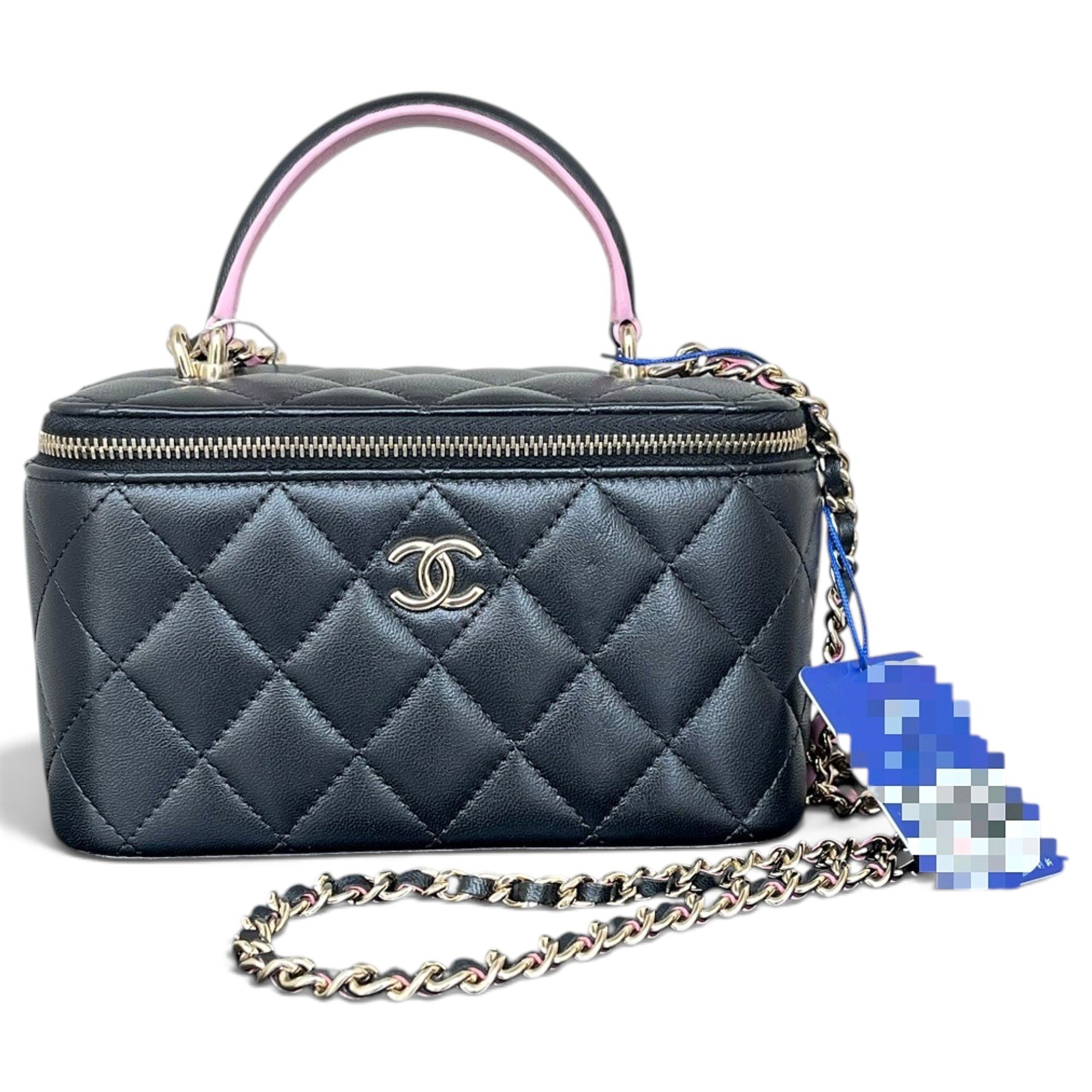 Vanity leather handbag