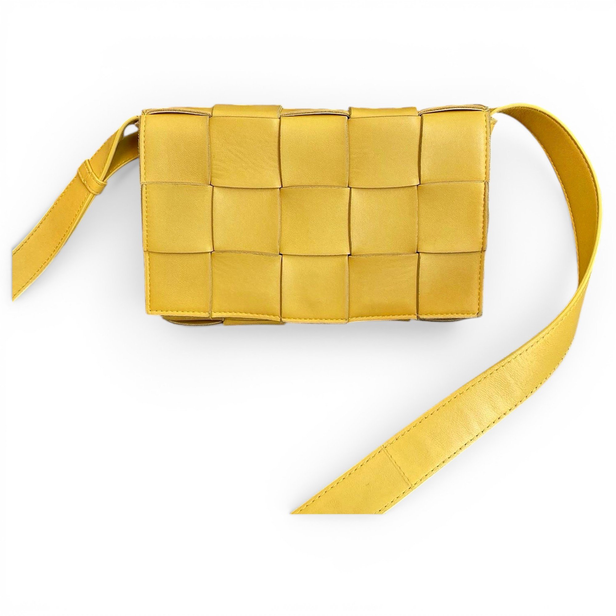 Cassette leather handbag