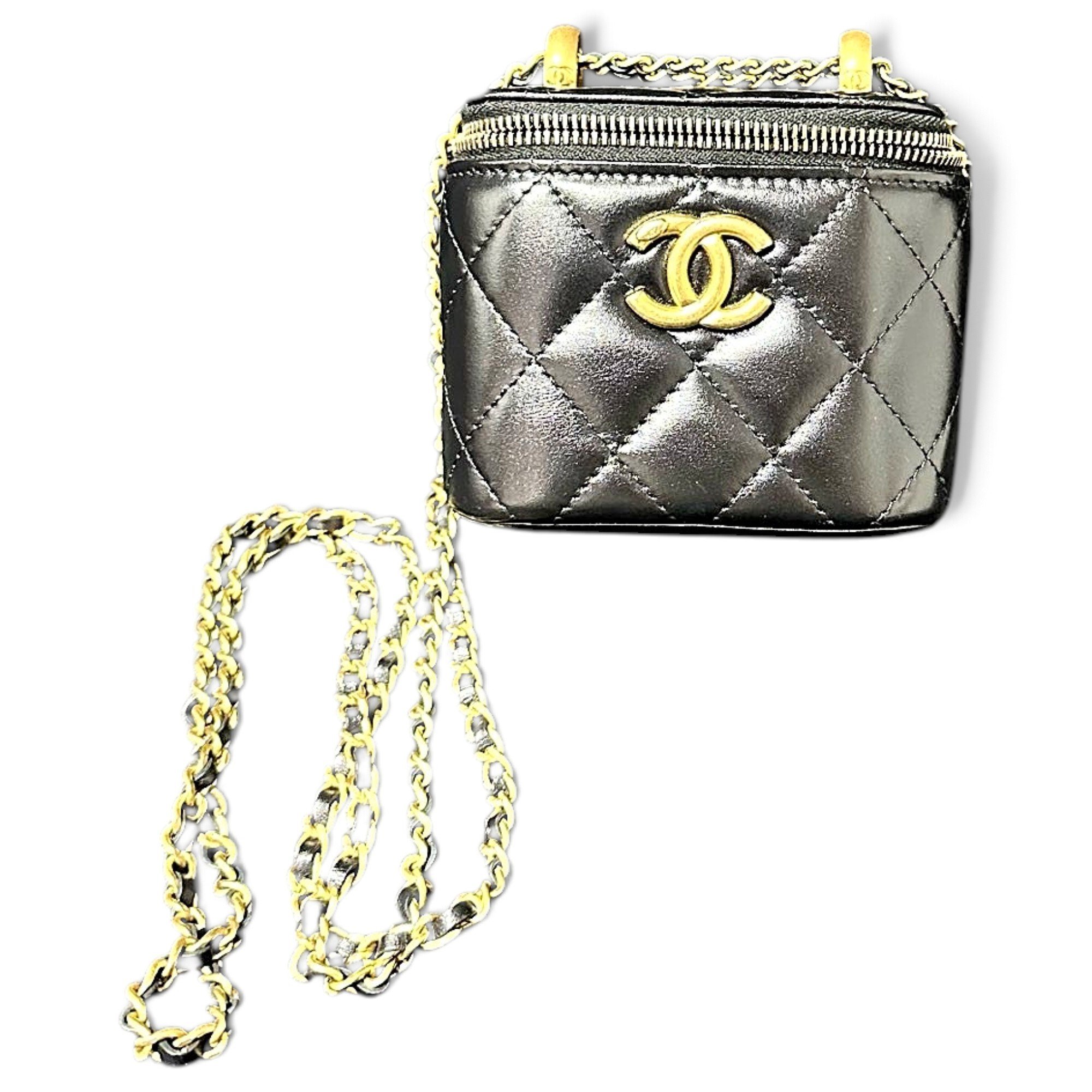 Trendy CC Vanity leather handbag