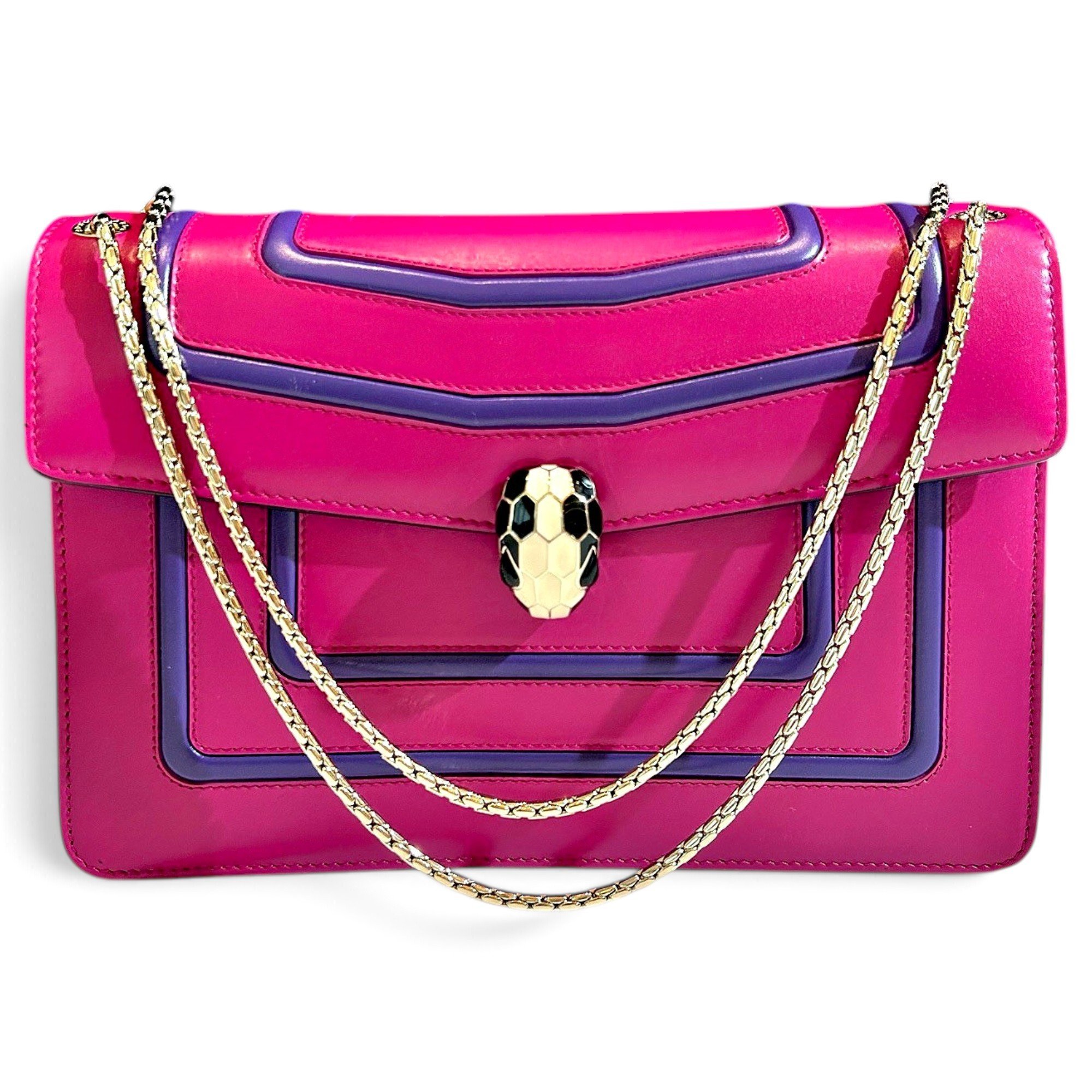 Serpenti leather handbag