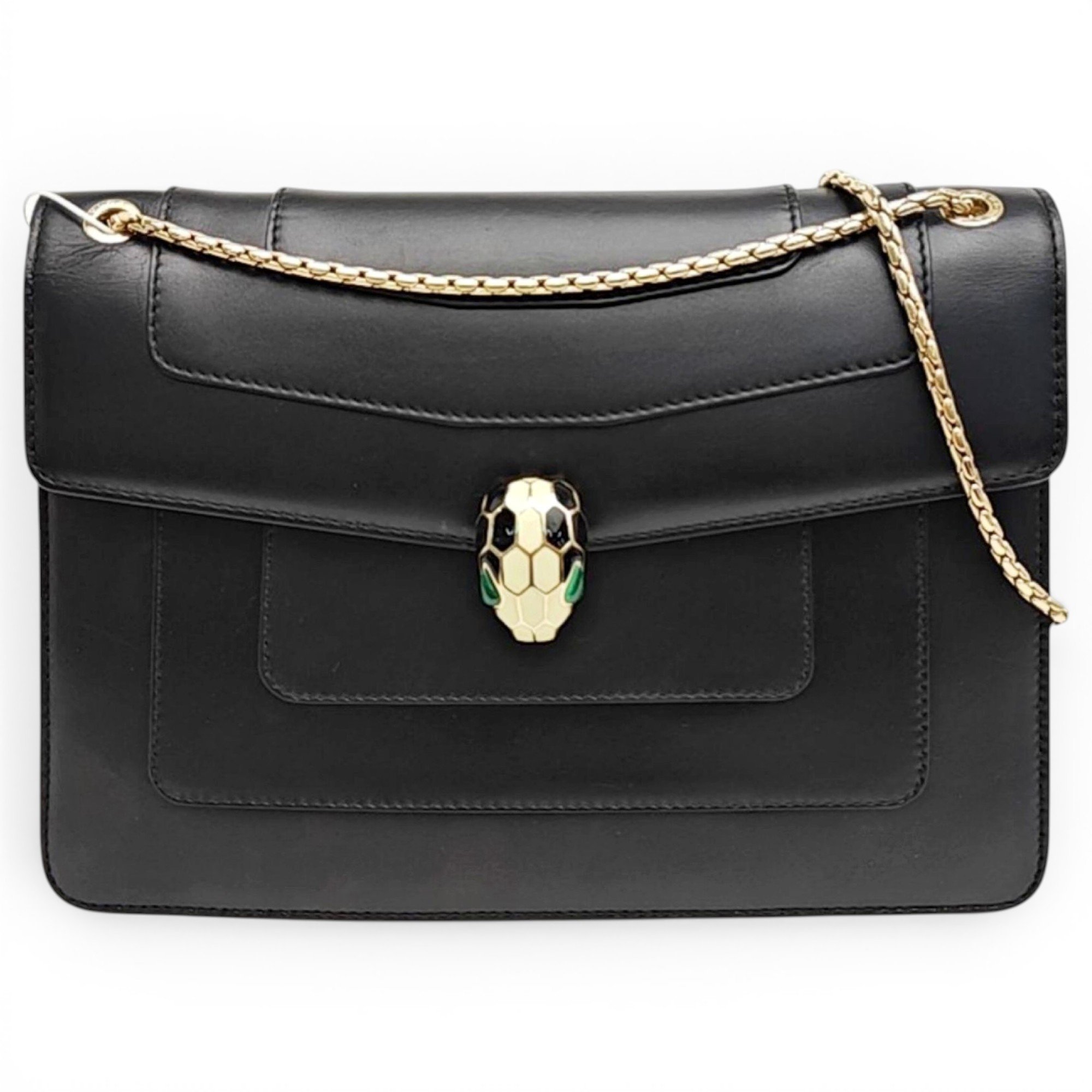 Serpenti leather handbag