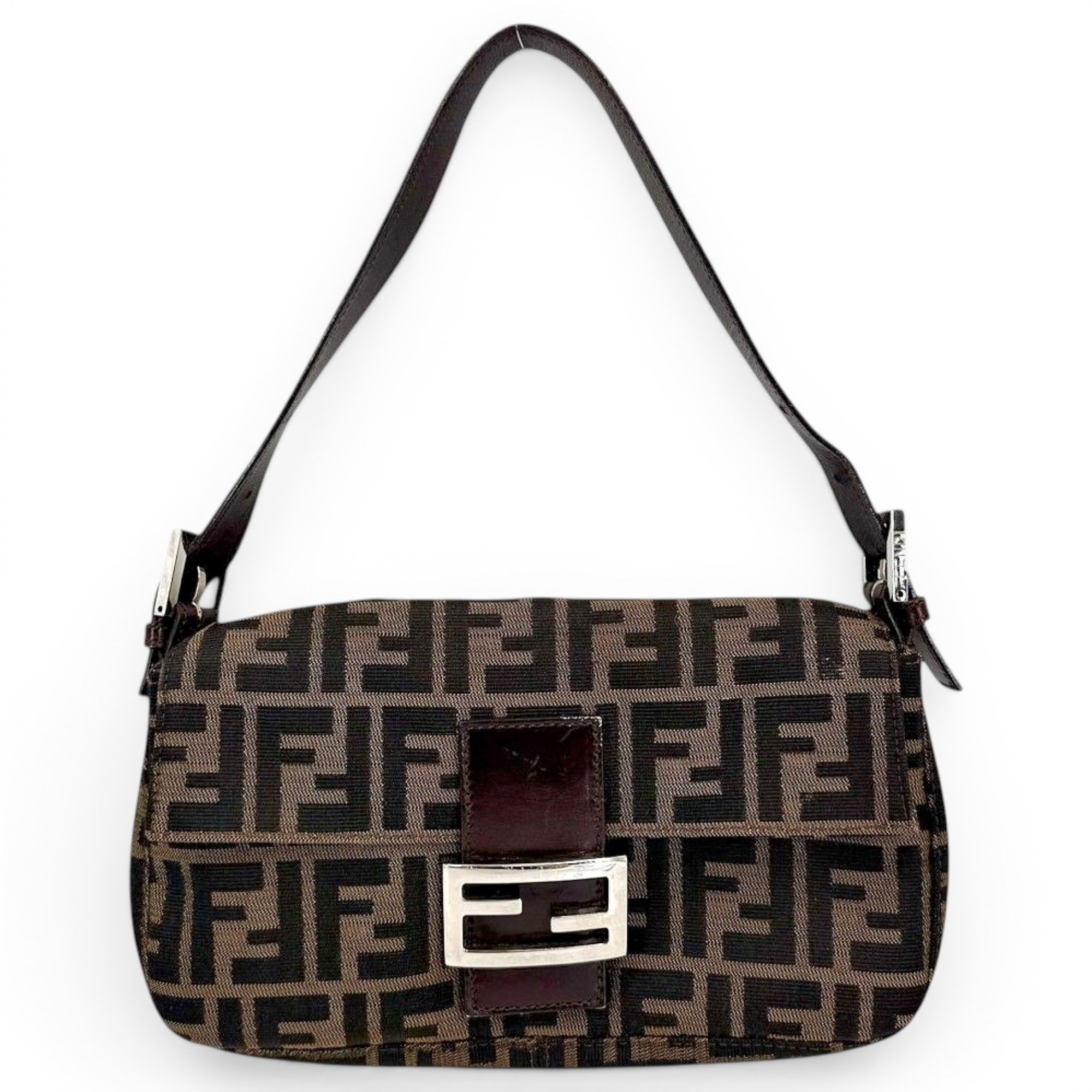 Pocket leather handbag