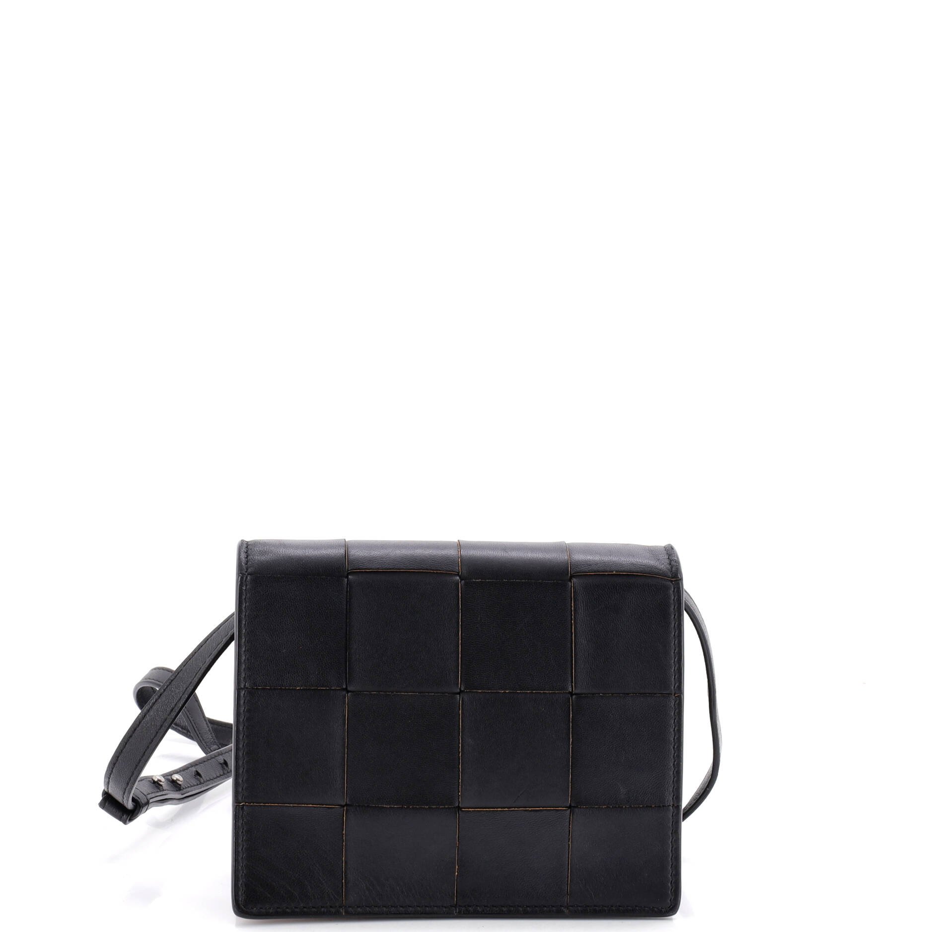 Cassette Crossbody Bag Maxi Intrecciato Leather Mini