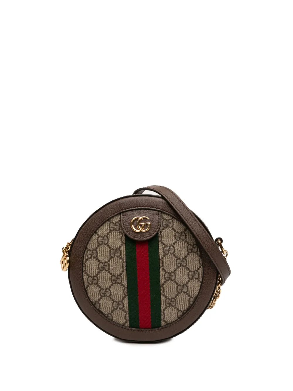 2016-2026 Mini GG Supreme Web Ophidia Round crossbody bag
