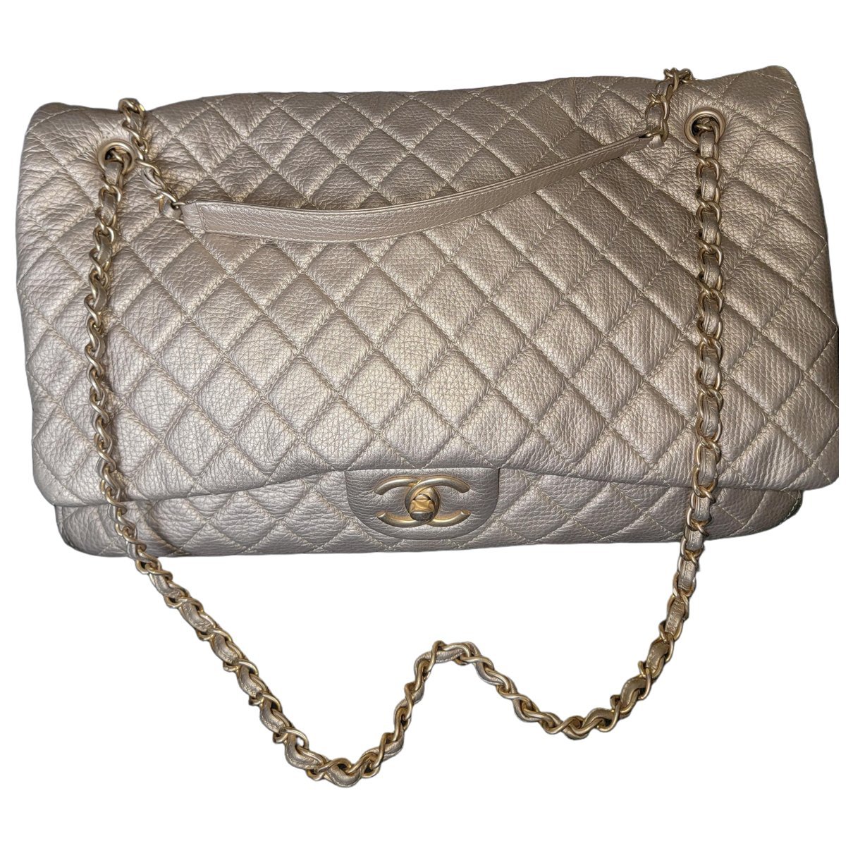 Trendy CC Flap leather handbag