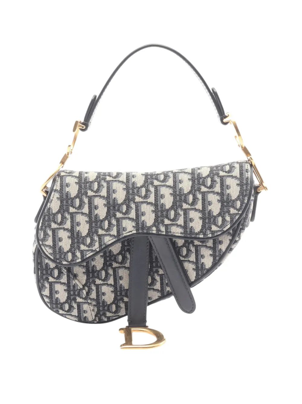 2000-2026 Mini Oblique Canvas Saddle Bag satchel