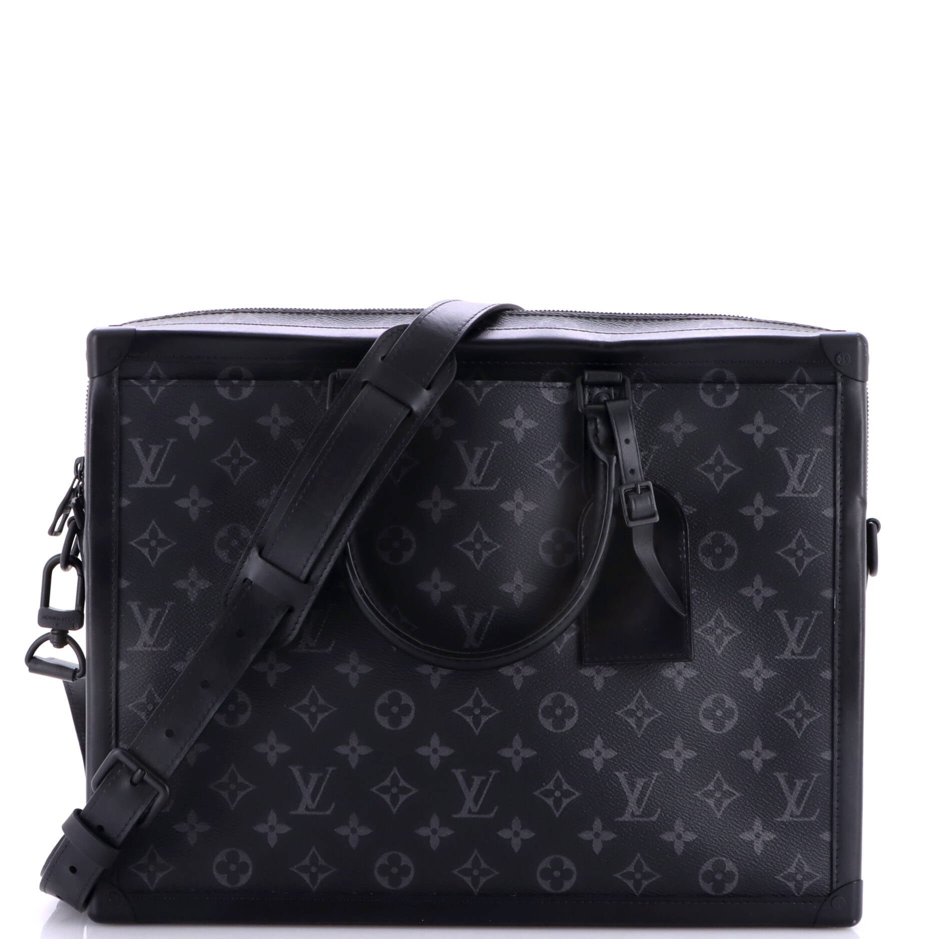 Soft Trunk Briefcase Monogram Eclipse Canvas