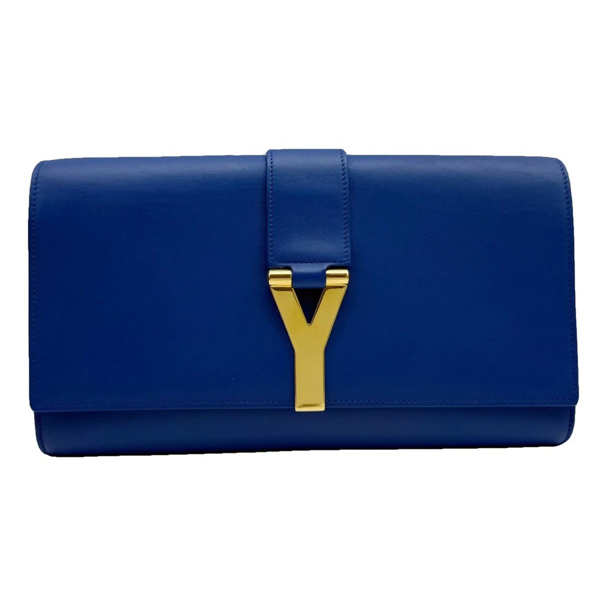 Leather clutch bag