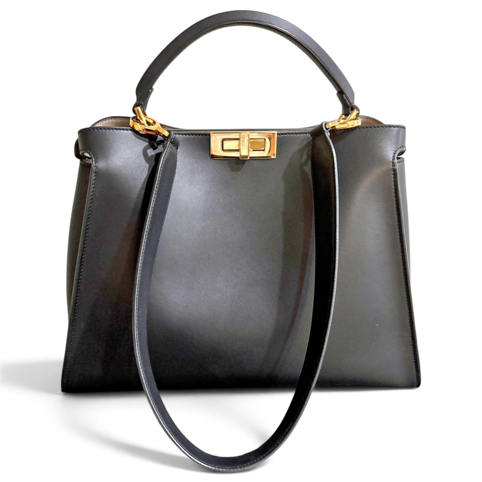 Peekaboo leather handbag