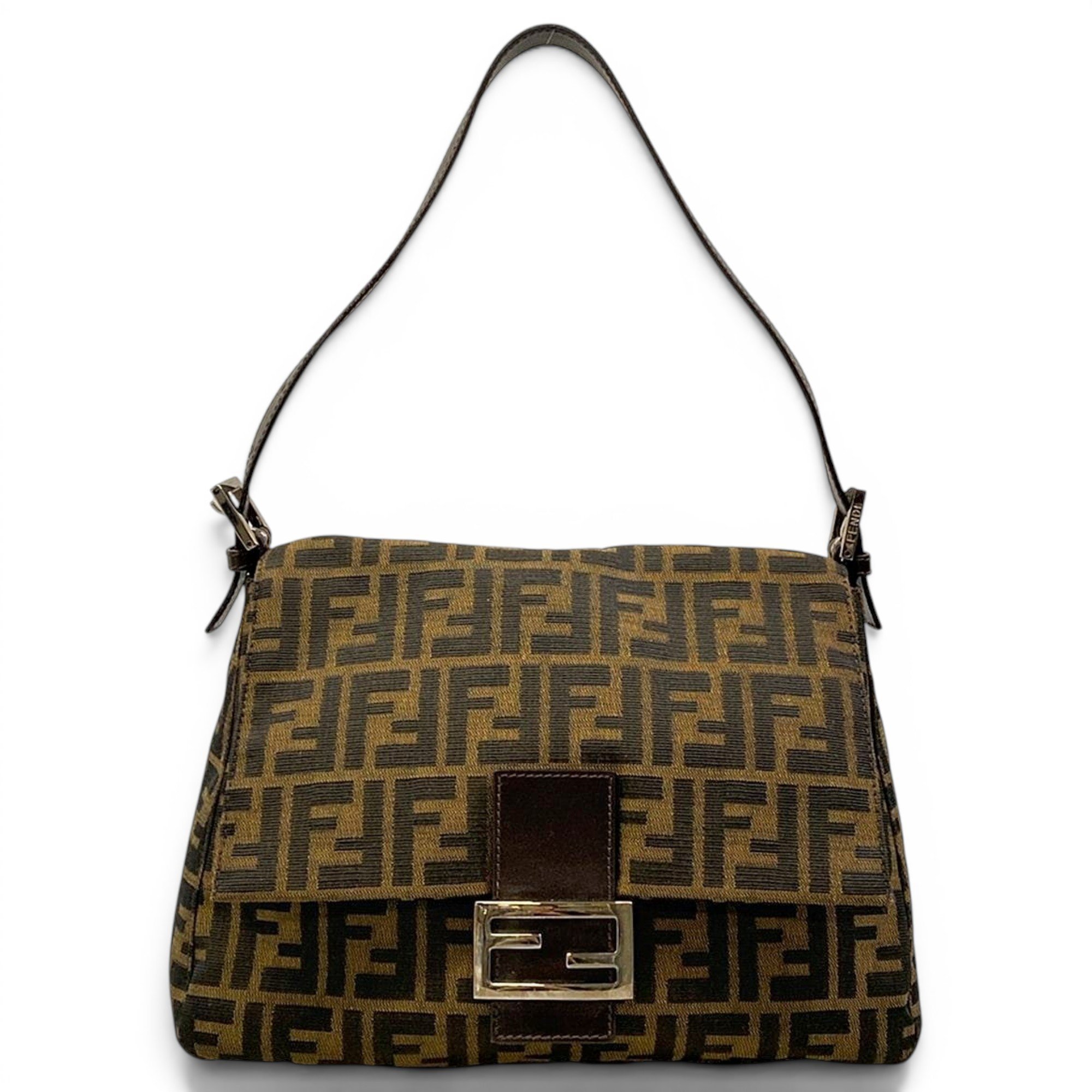 Pocket leather handbag