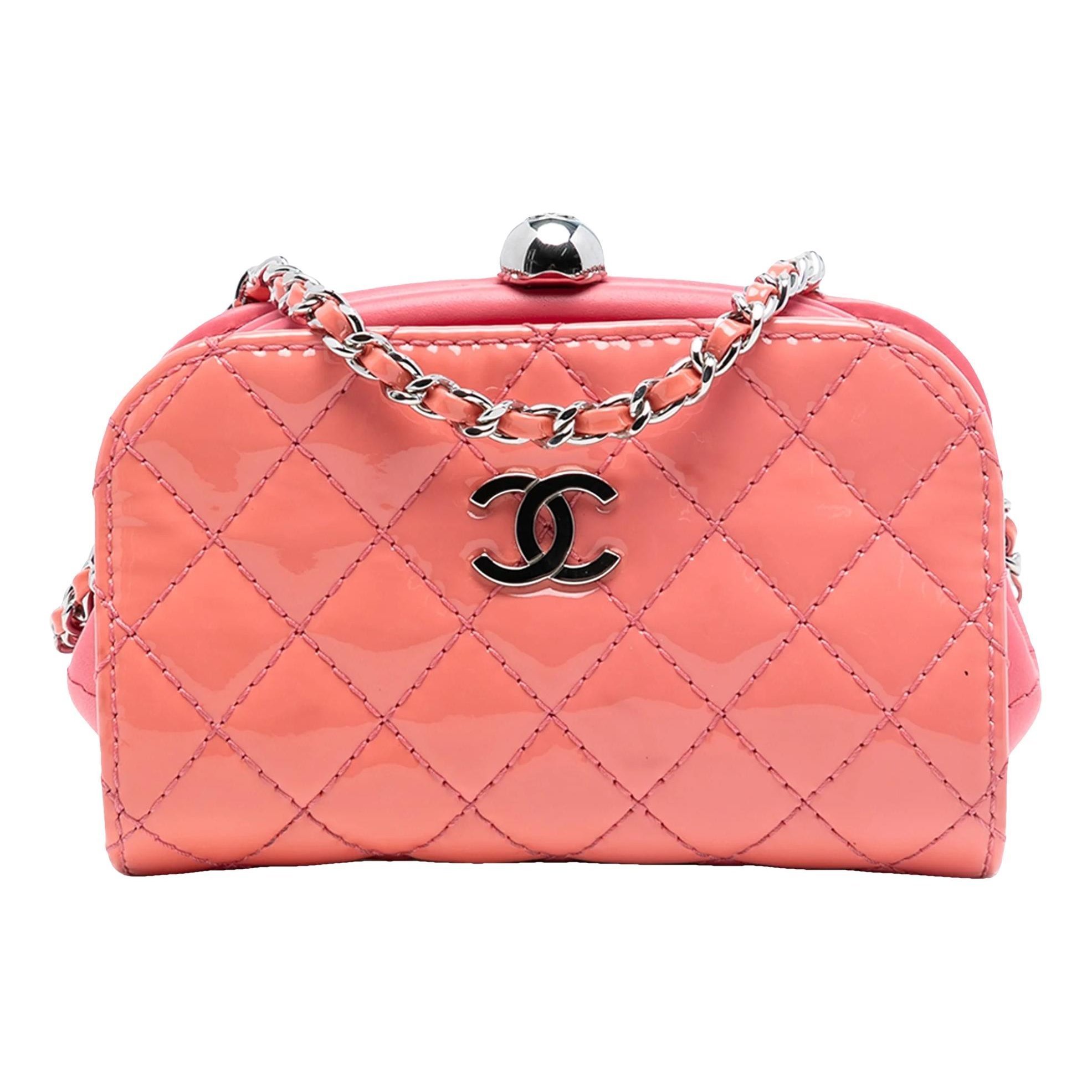 Patent leather handbag