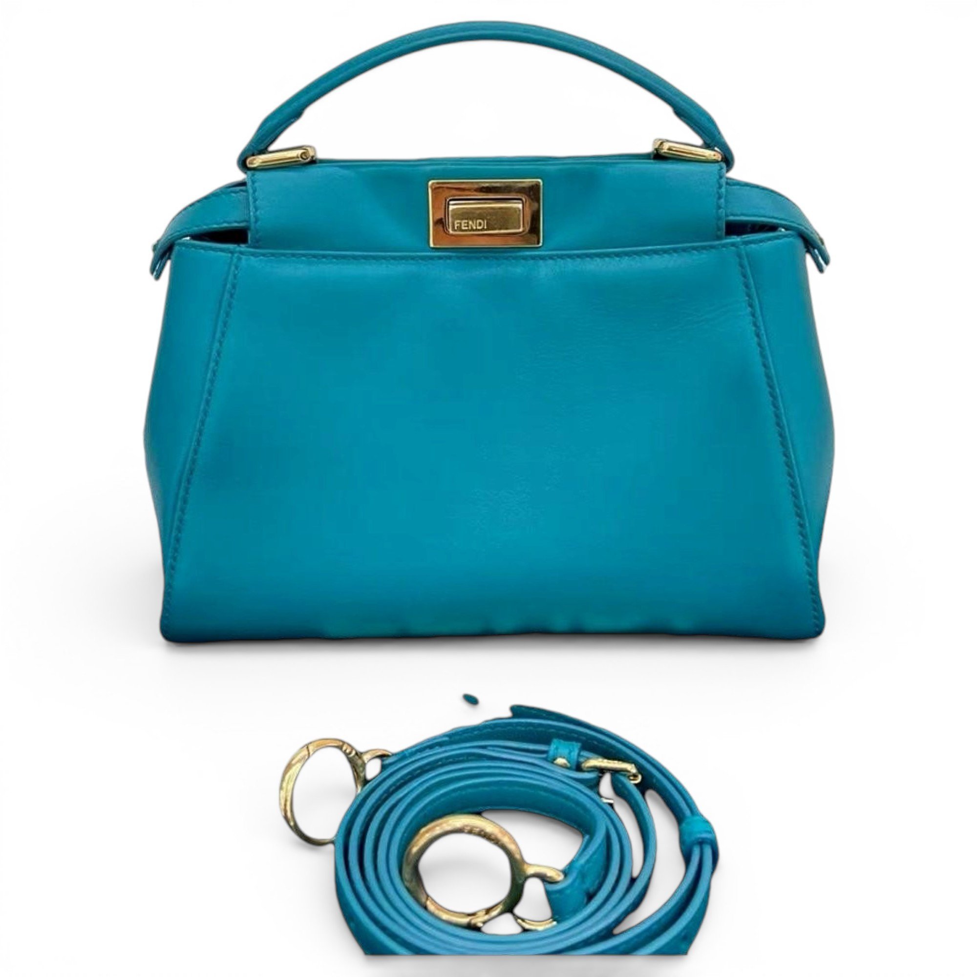 Peekaboo leather handbag