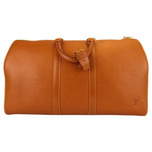 Louis Vuitton Keepall leather 24h bag