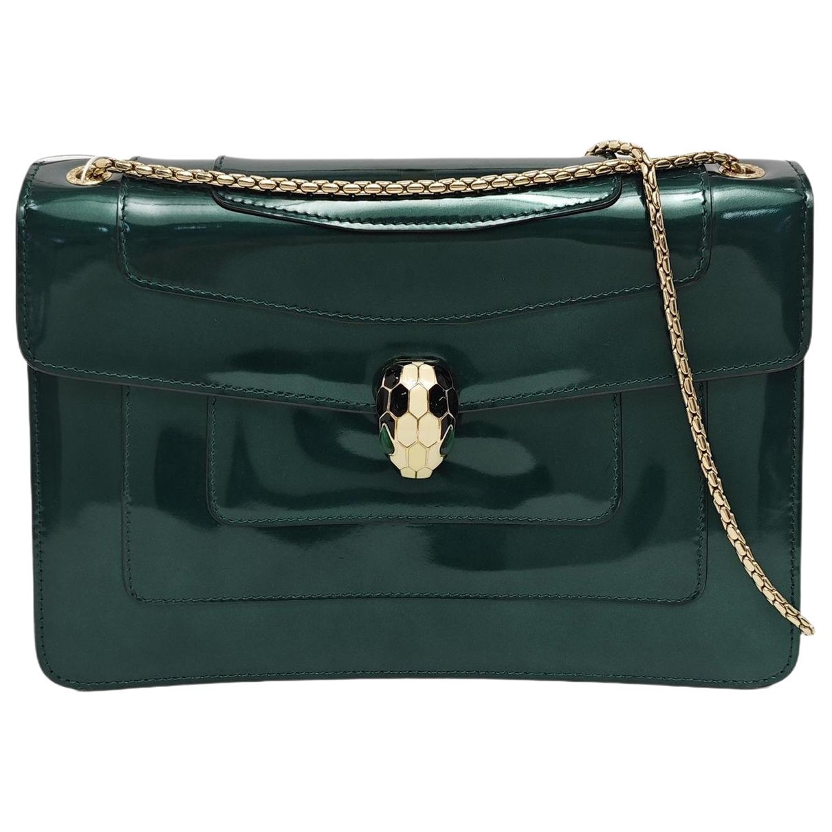 Patent leather handbag