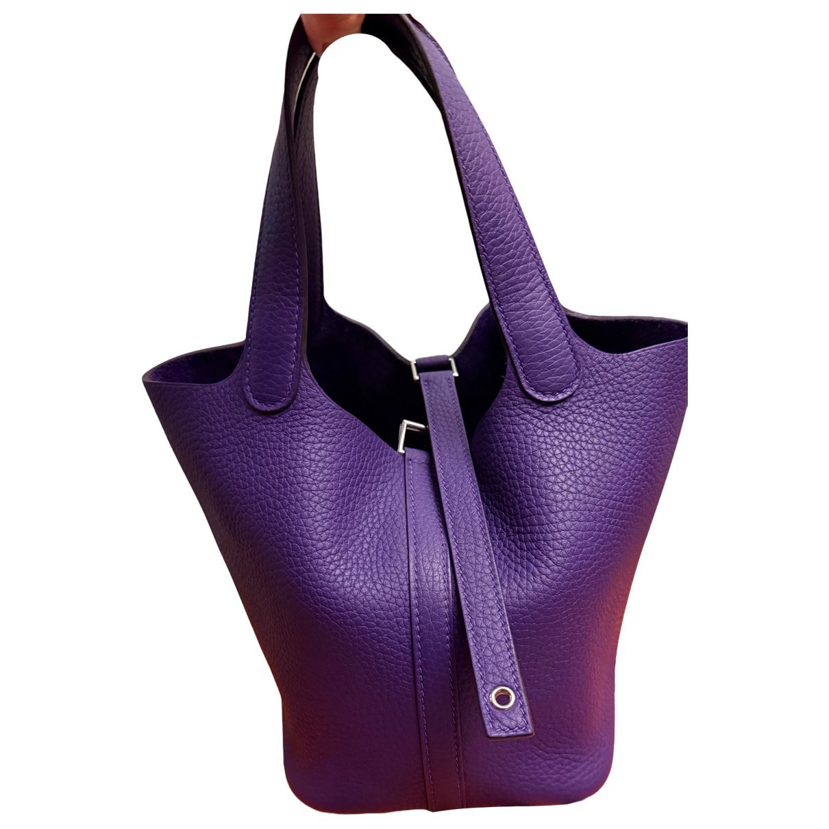Picotin leather handbag