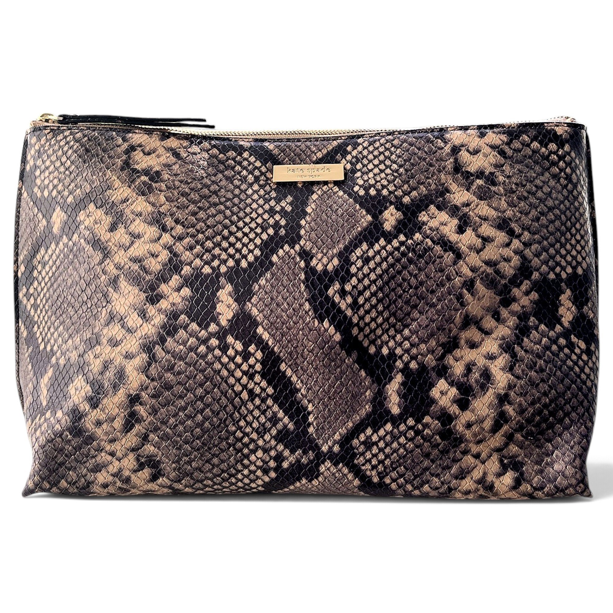 Leather clutch bag