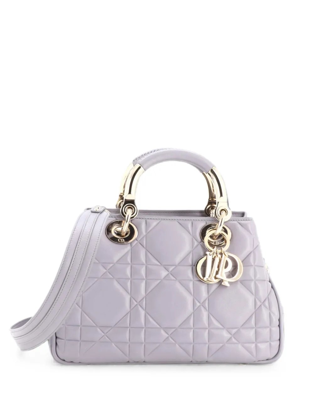 Lady 95.22 Bag Cannage Embossed Leather Small crossbody bag