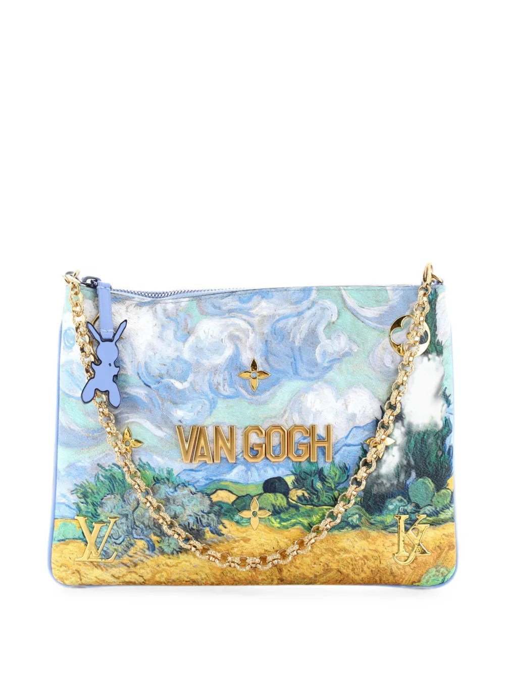 Pochette Limited Edition Jeff Koons Van Gogh Print Canvas clutch bag