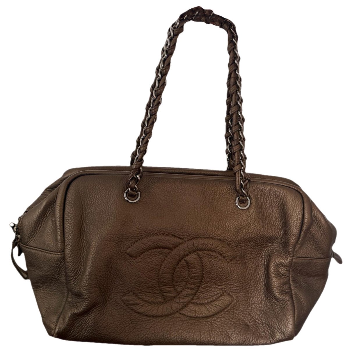 Vintage CC Chain leather handbag
