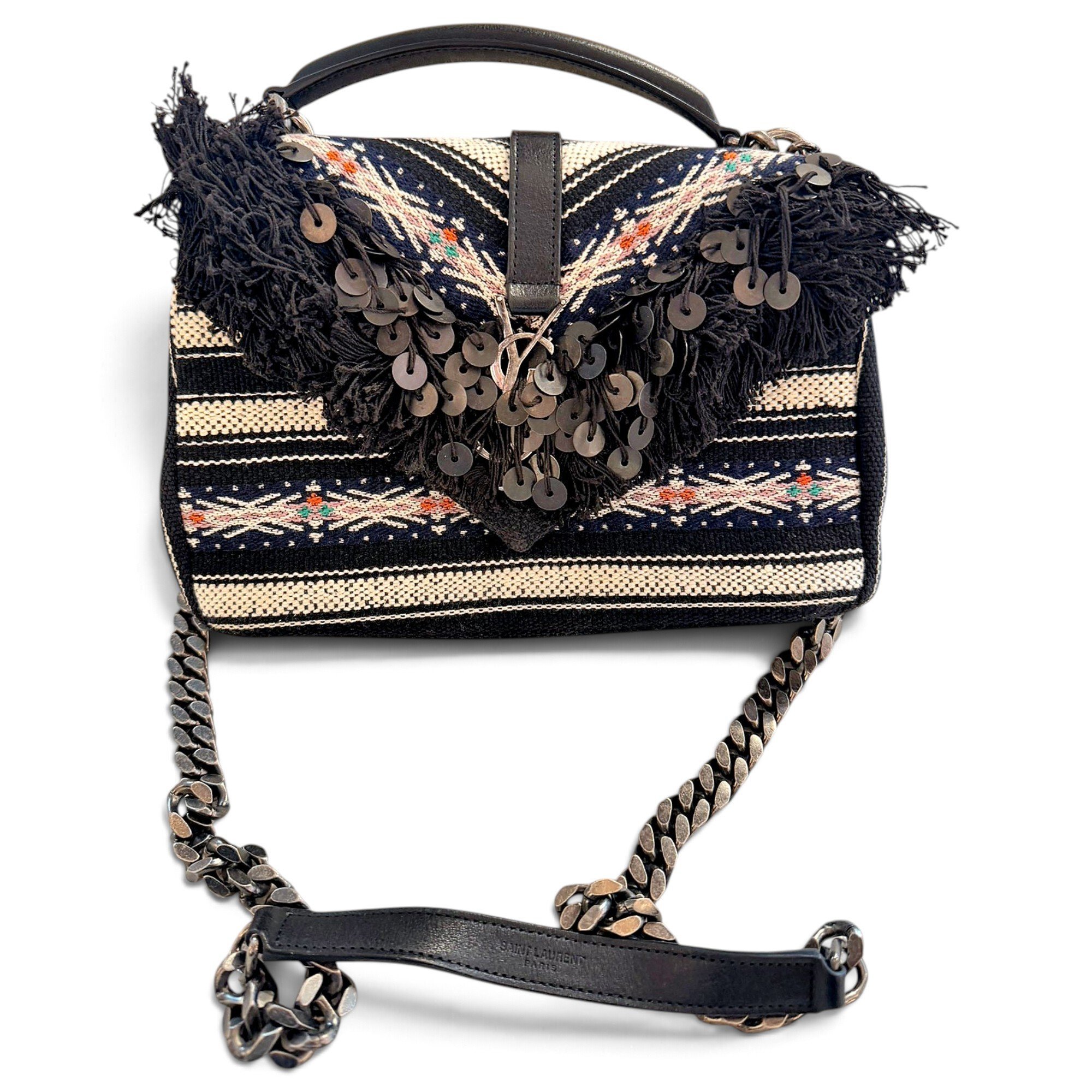 Collége monogramme cloth handbag