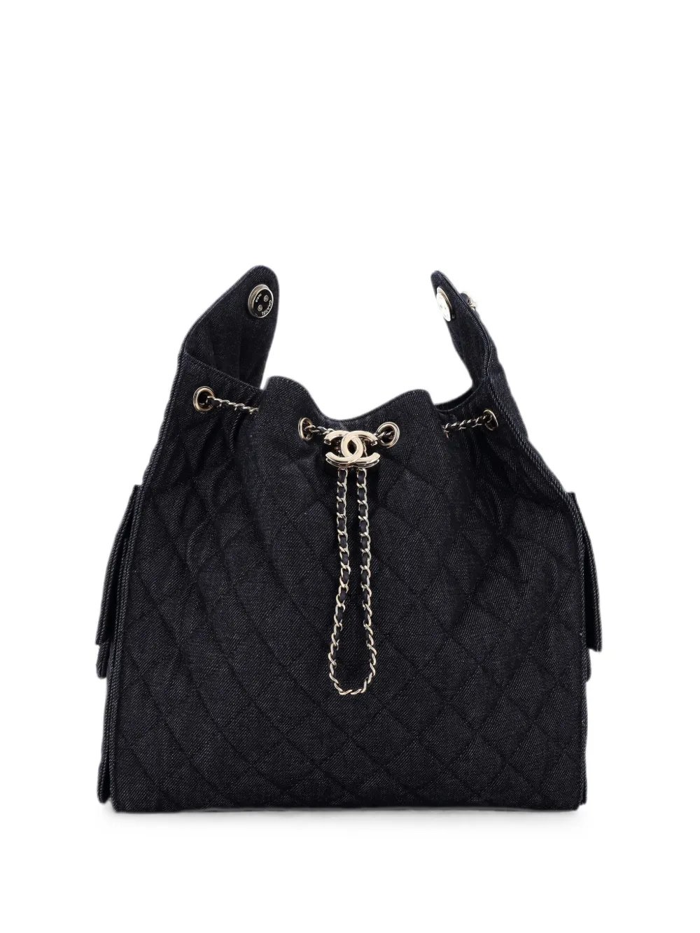 25 Quilted Denim Medium hobo bag