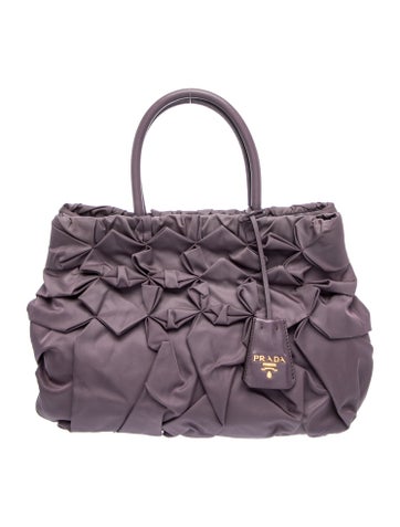 Tessuto Nylon Top Handle Bag