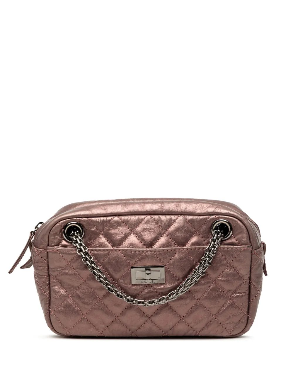 2008-2009 Small Metallic Quilted Aged Calfskin Reissue Camera Bag shoulder bag