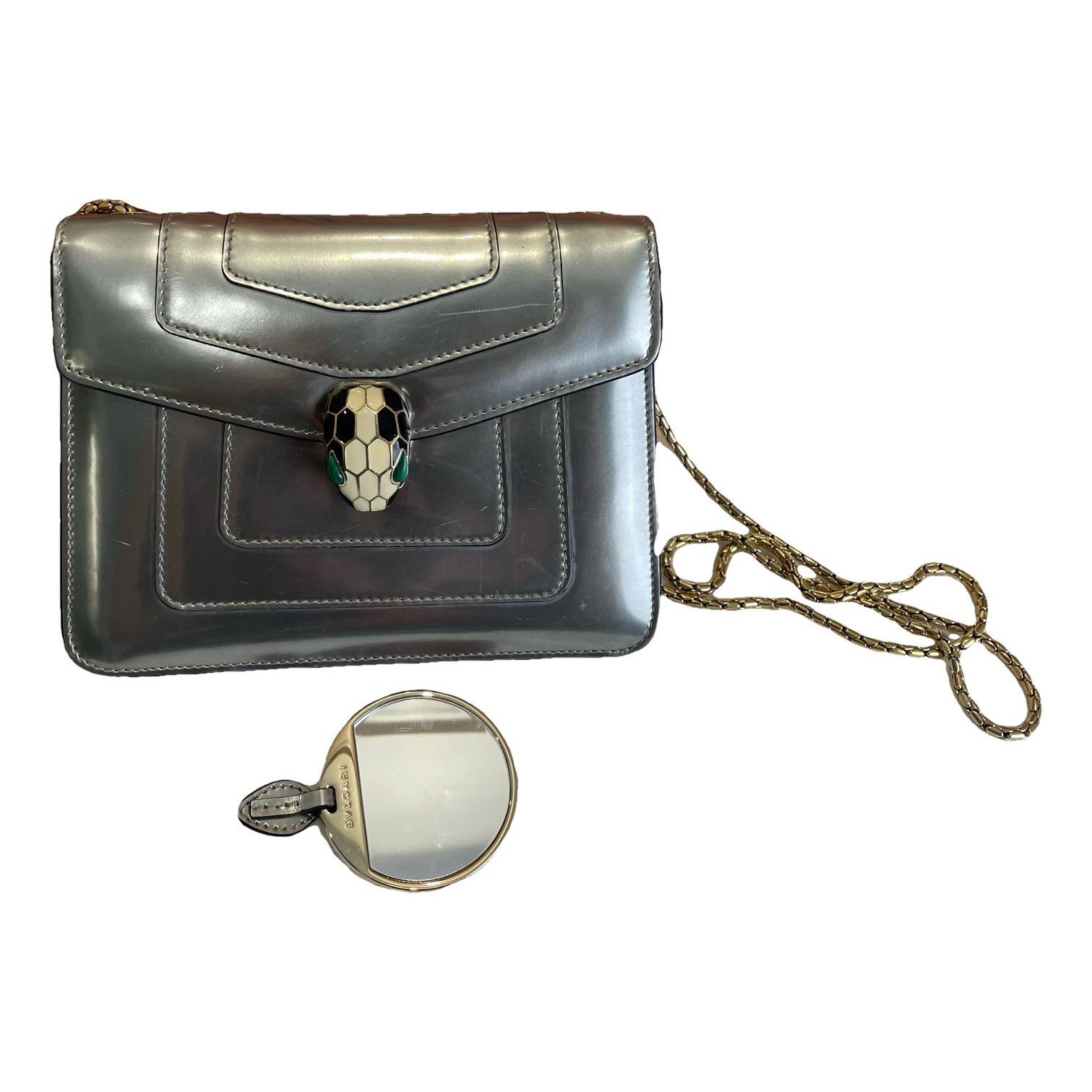 Serpenti leather handbag