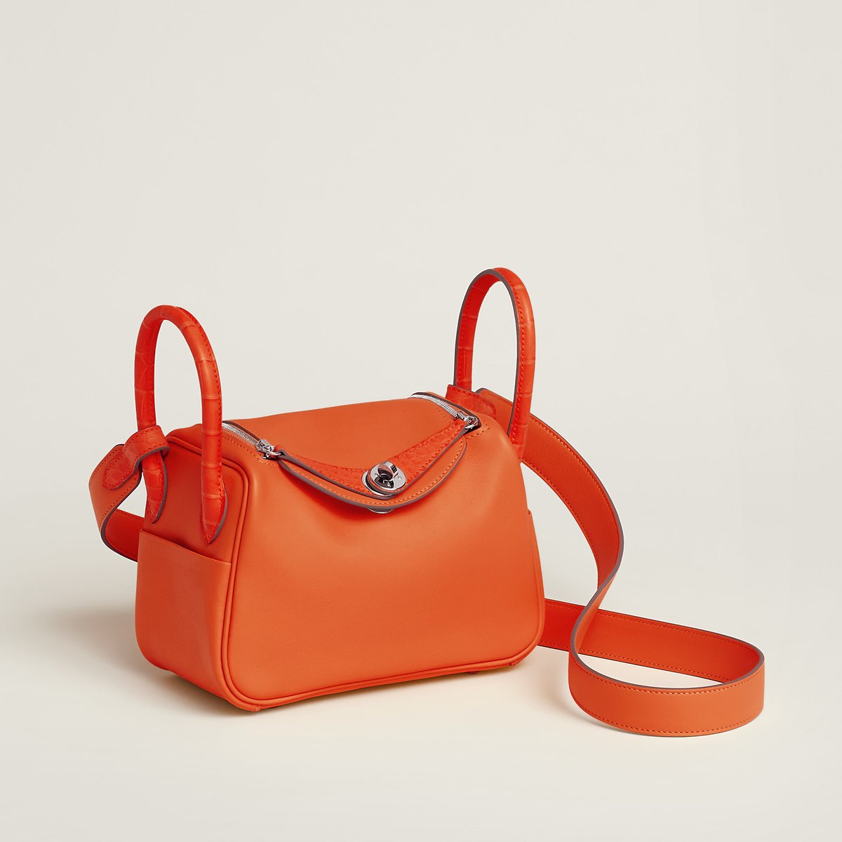 Orange Minium Lindy Mini Touch Bag