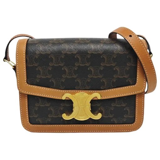 Triomphe leather crossbody bag