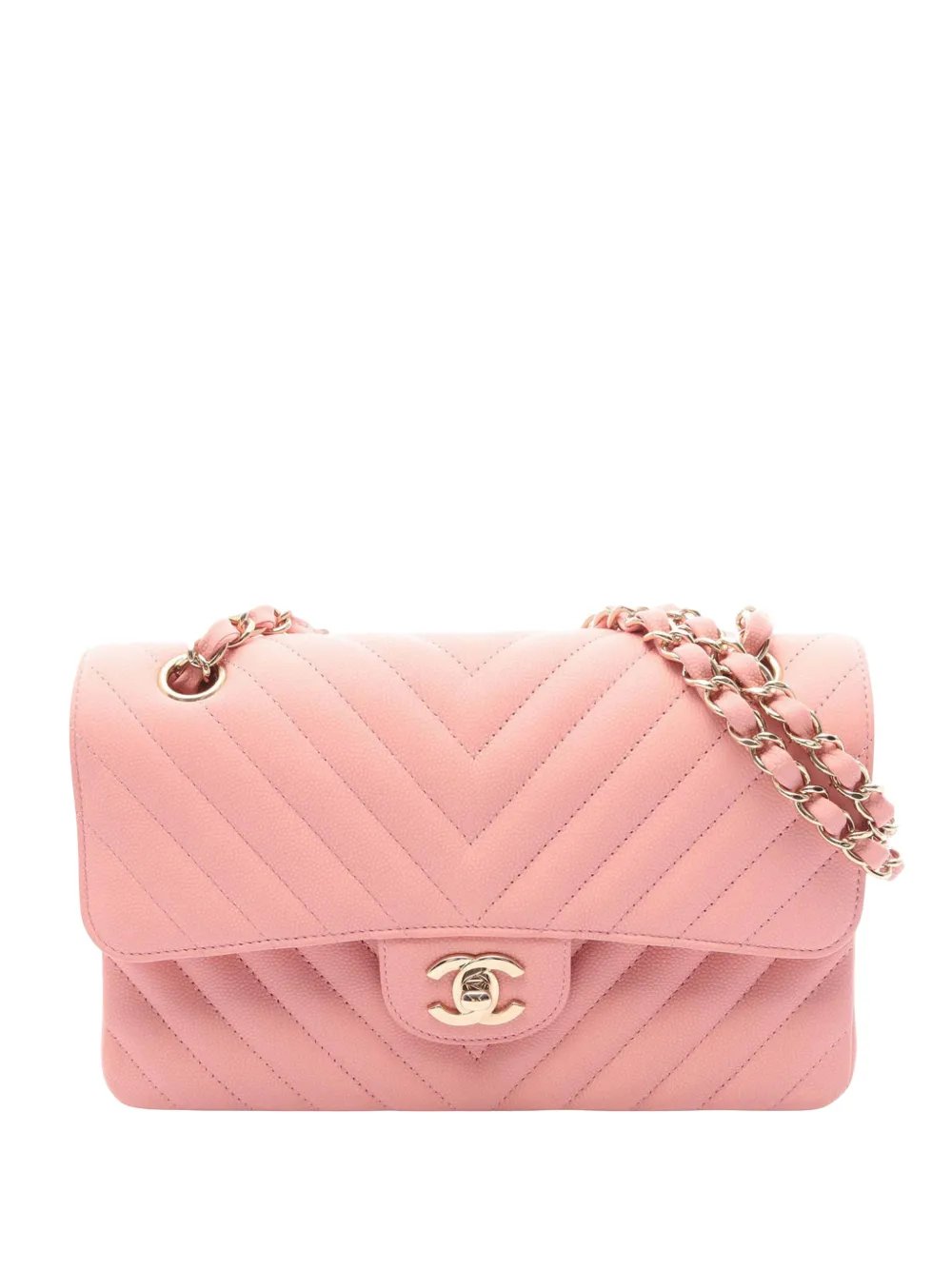 2019 Small Classic Chevron Caviar Double Flap shoulder bag