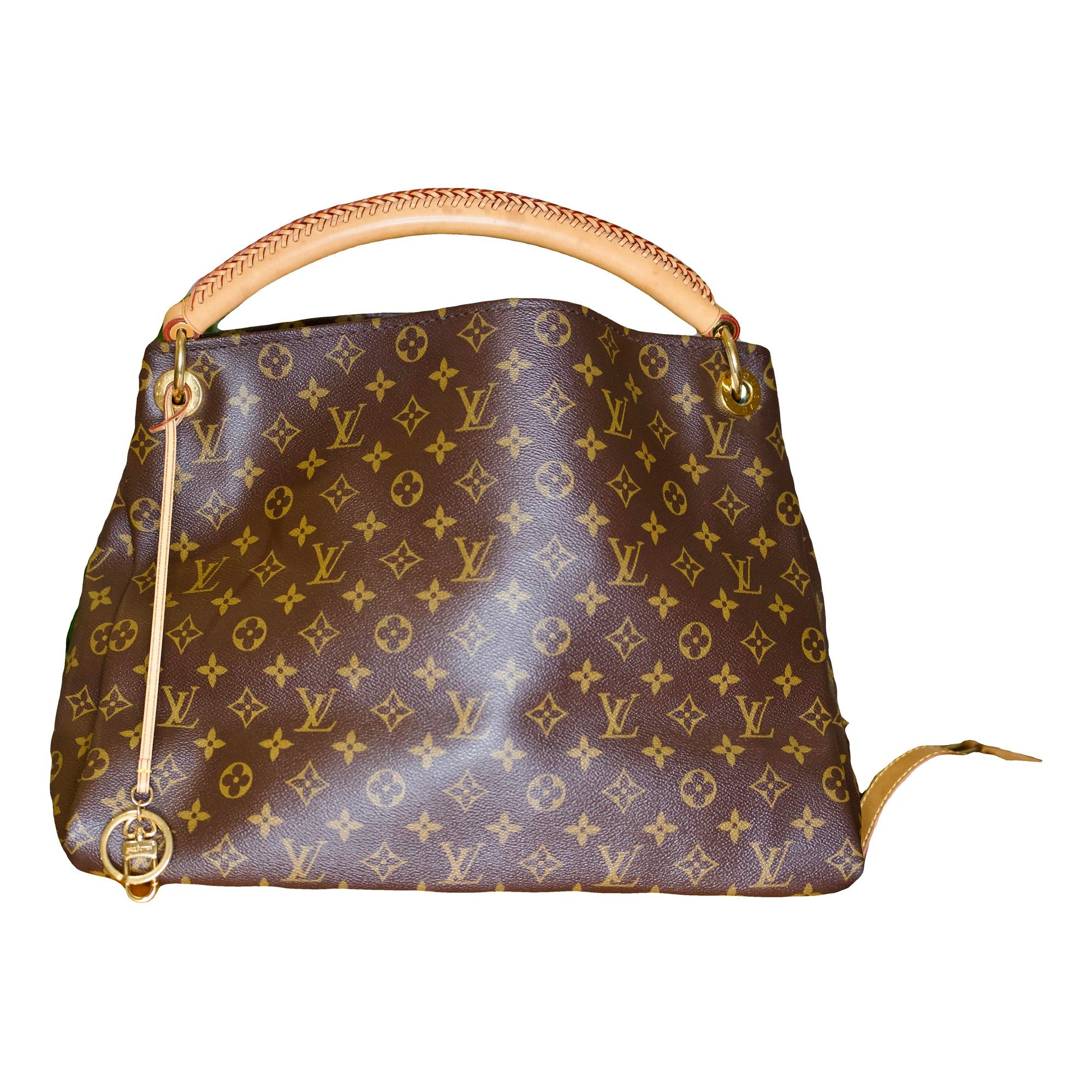 Artsy leather handbag
