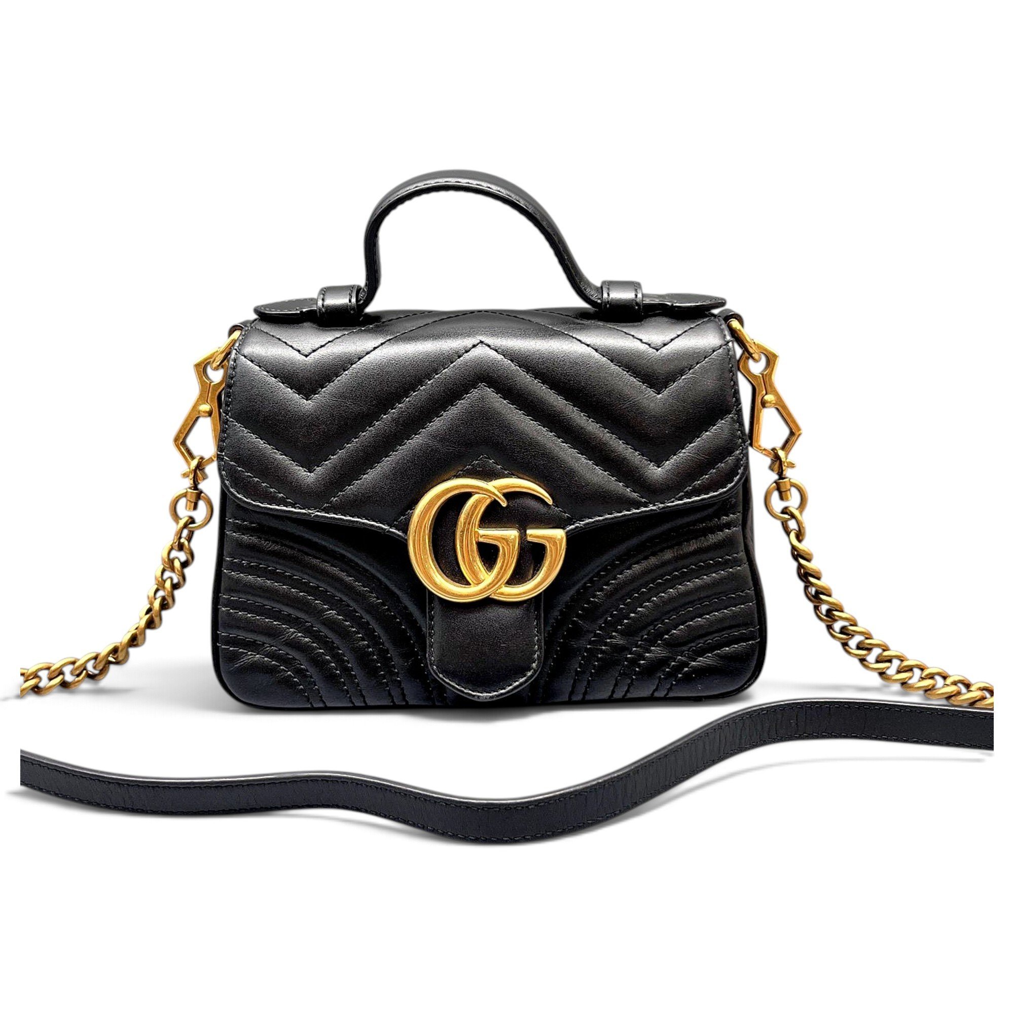 GG Marmont Flap leather crossbody bag
