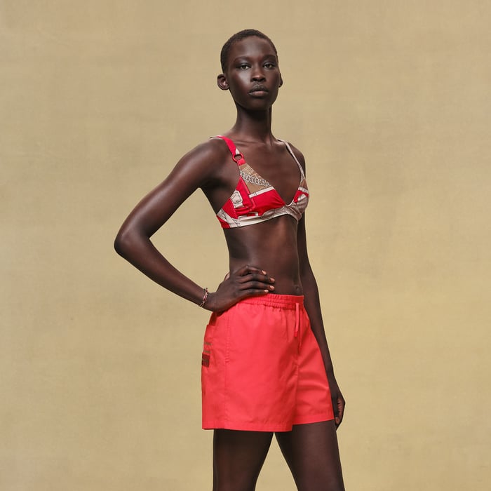 Rouge Amazone Embroidered Shorts