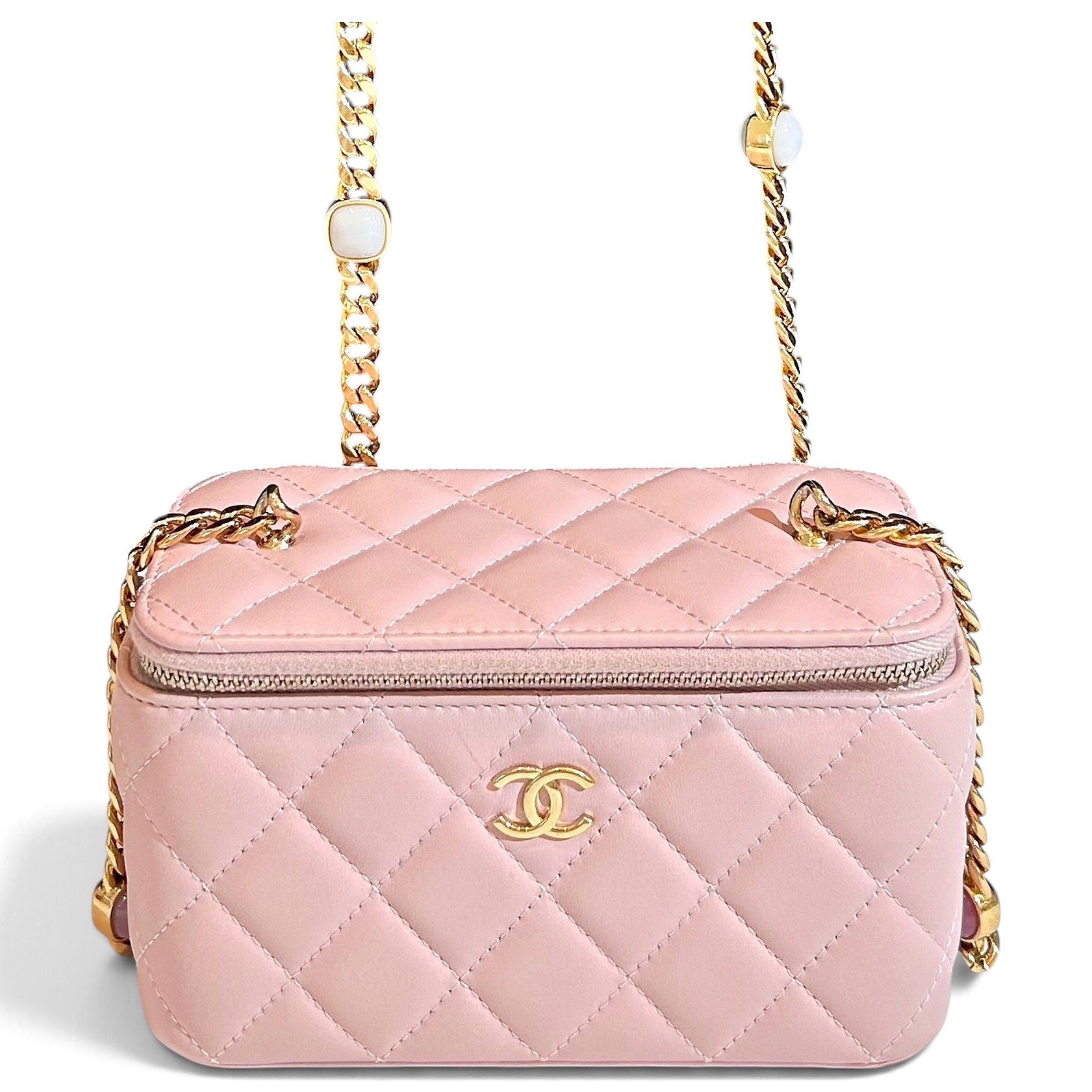 Trendy CC Vanity leather handbag