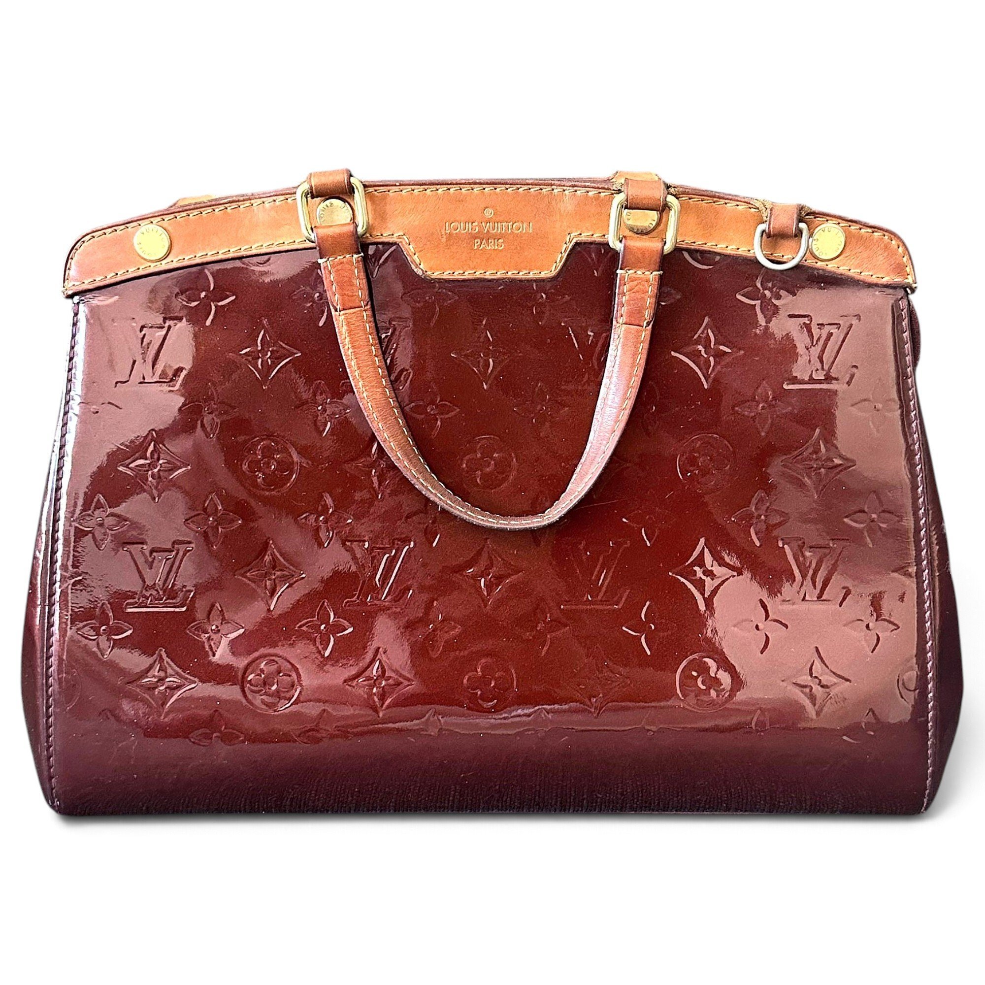 Bréa patent leather handbag