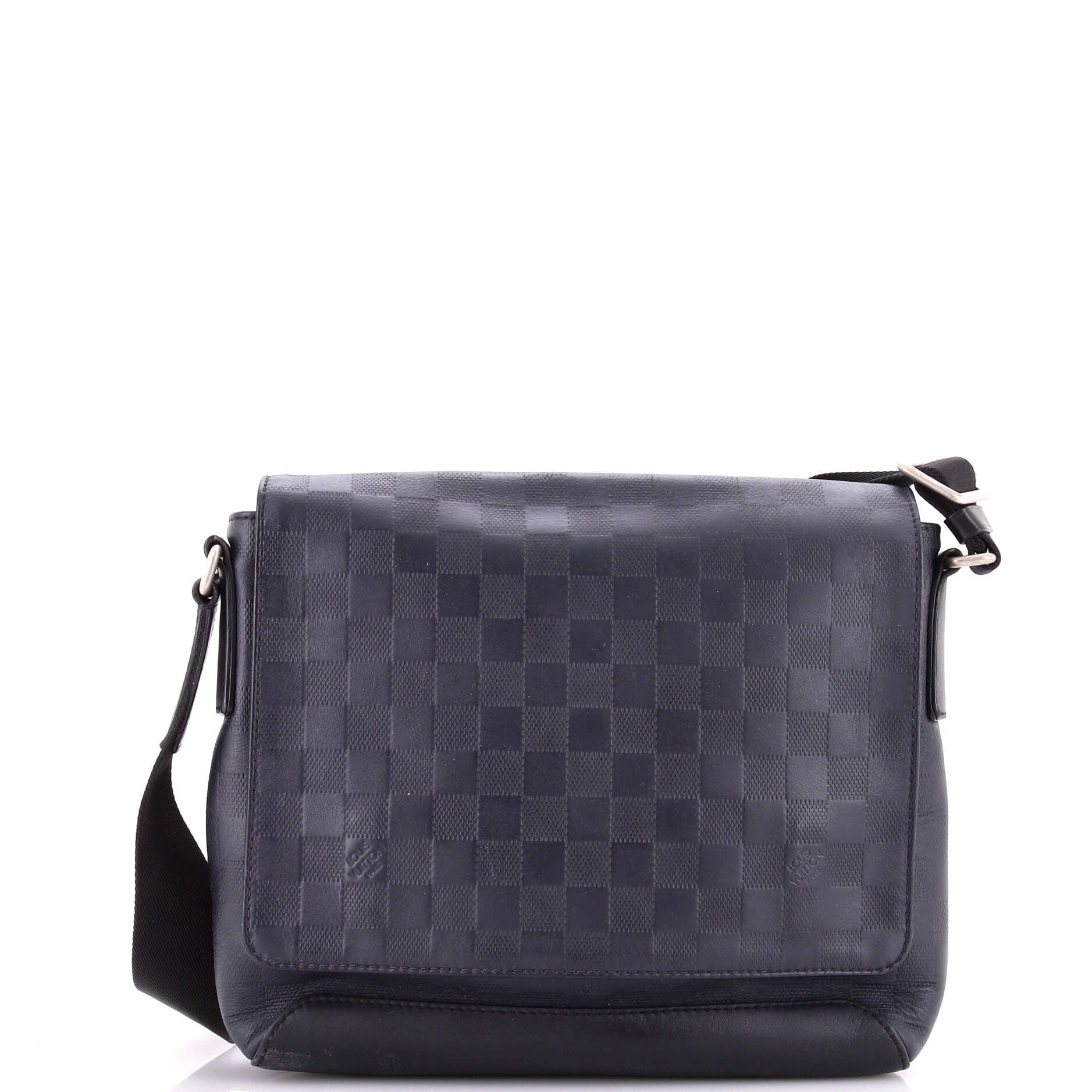 District NM Messenger Bag Damier Infini Leather PM