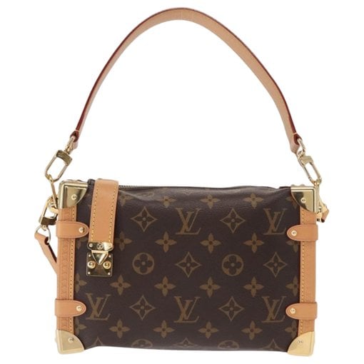 Side Trunk leather handbag