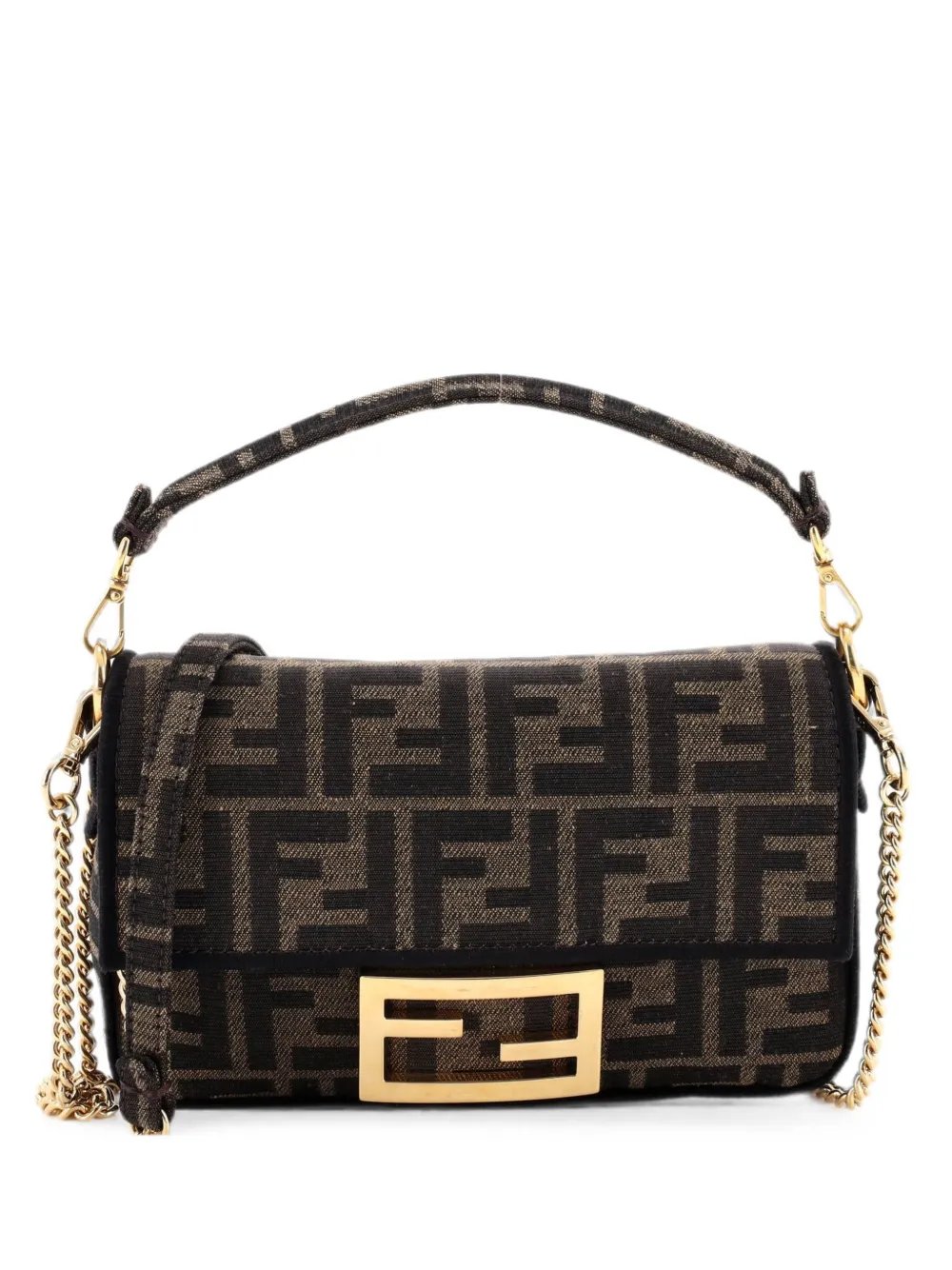 Baguette NM Bag Zucca Canvas Mini crossbody bag